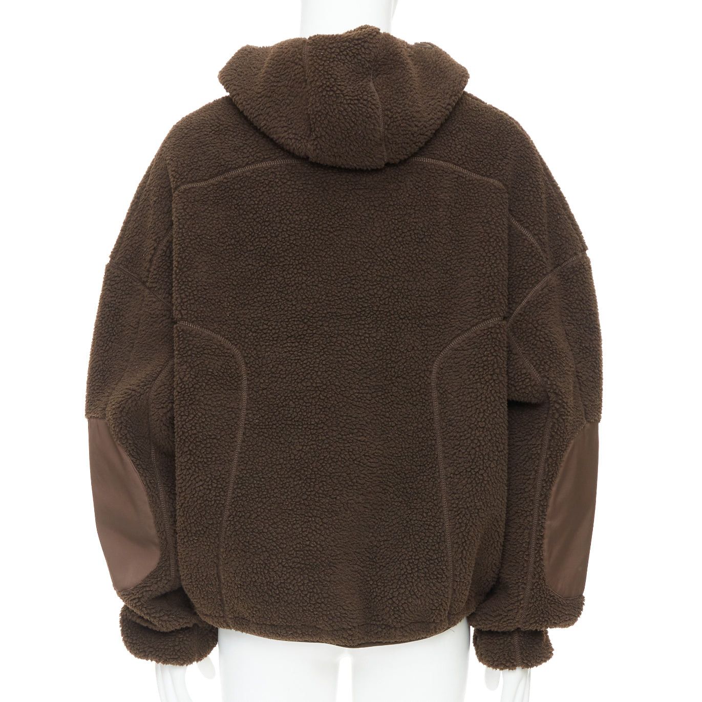 Entire Studios ENTIRE STUDIOS V2 fleece hoodie brown hooded zip pockets pullover L Size US L / EU 52-54 / 3 - 5 Thumbnail