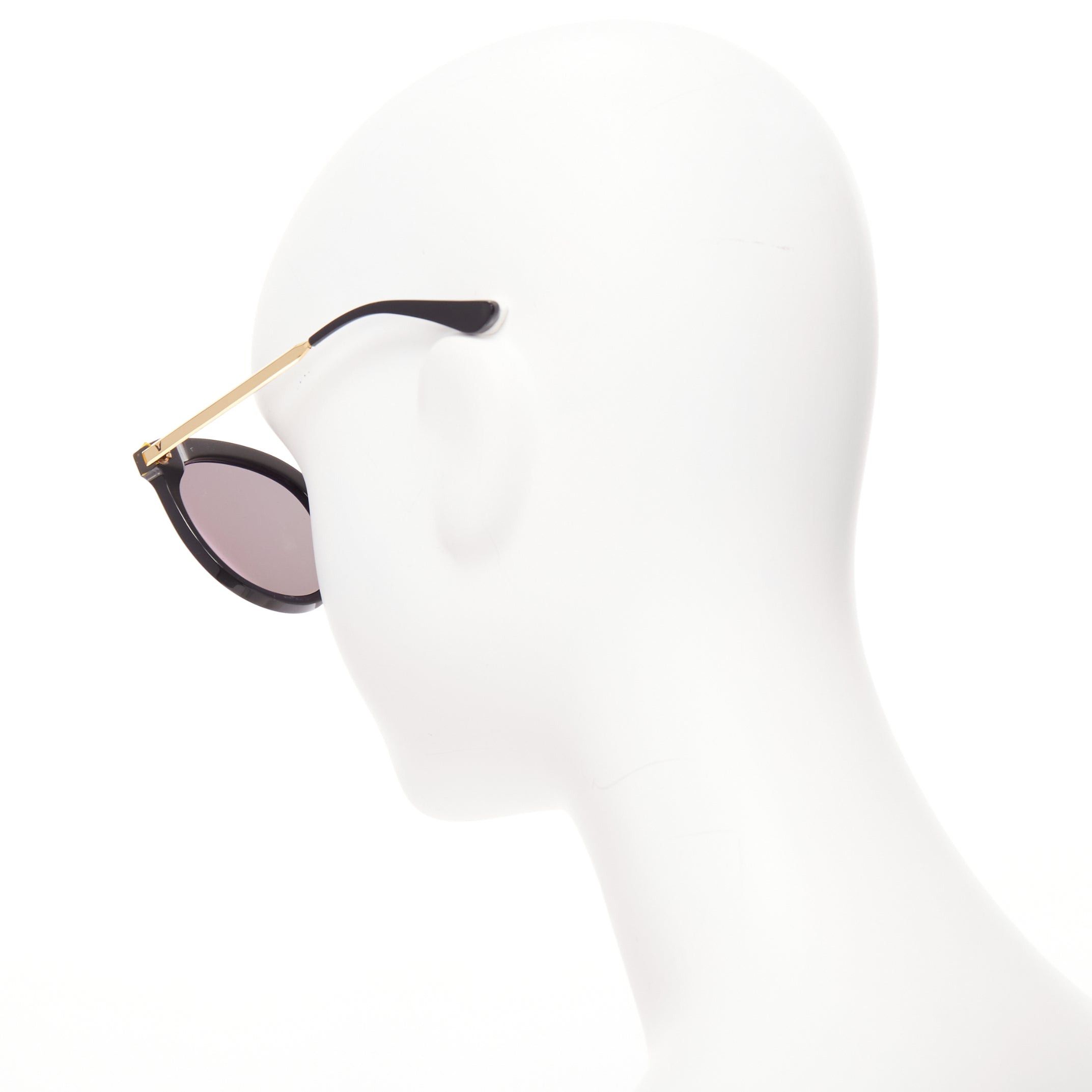 Gentle Monster GENTLE MONSTER Lovesome black reflective lens gold oversized sunglasses Size ONE SIZE - 5 Thumbnail