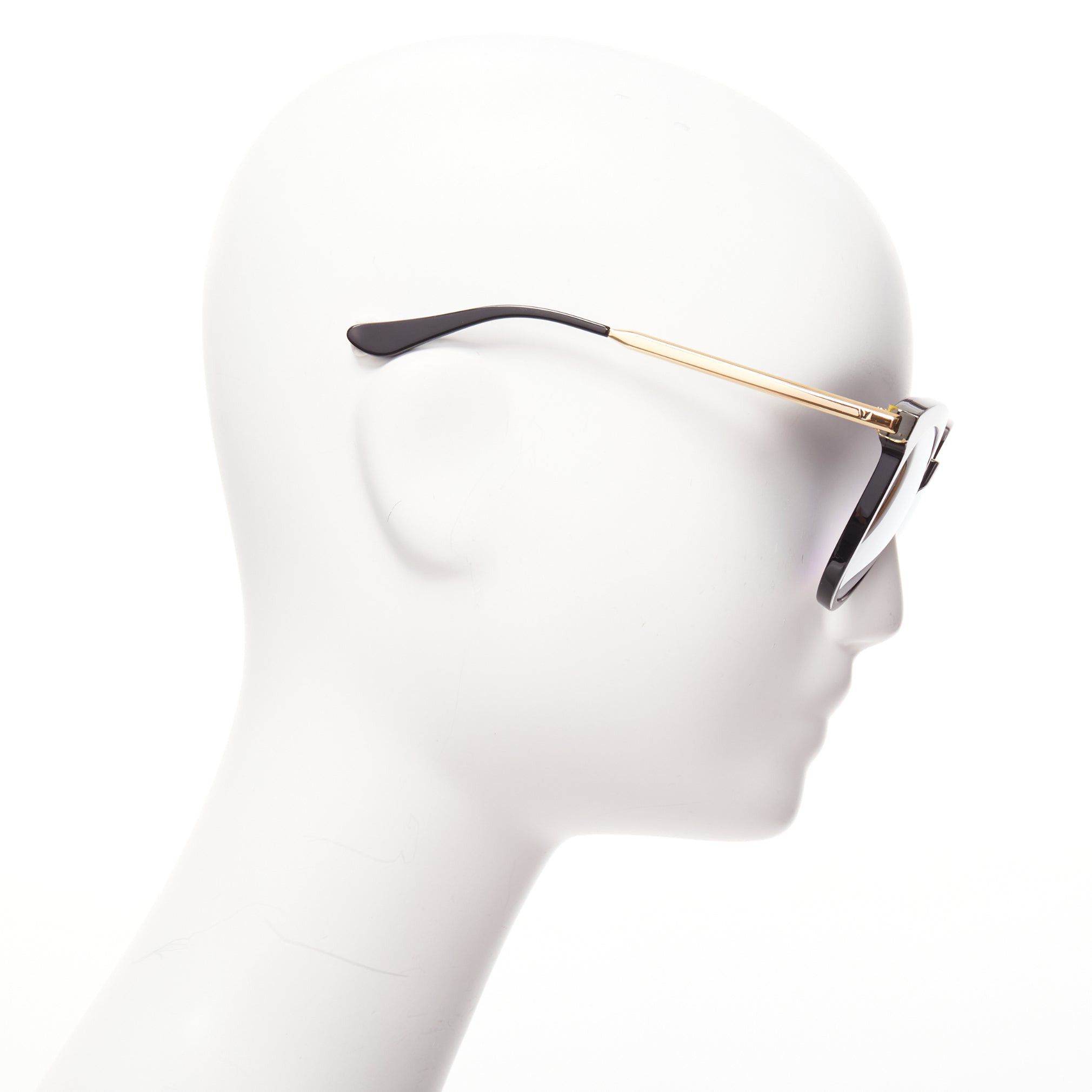Gentle Monster GENTLE MONSTER Lovesome black reflective lens gold oversized sunglasses Size ONE SIZE - 4 Thumbnail