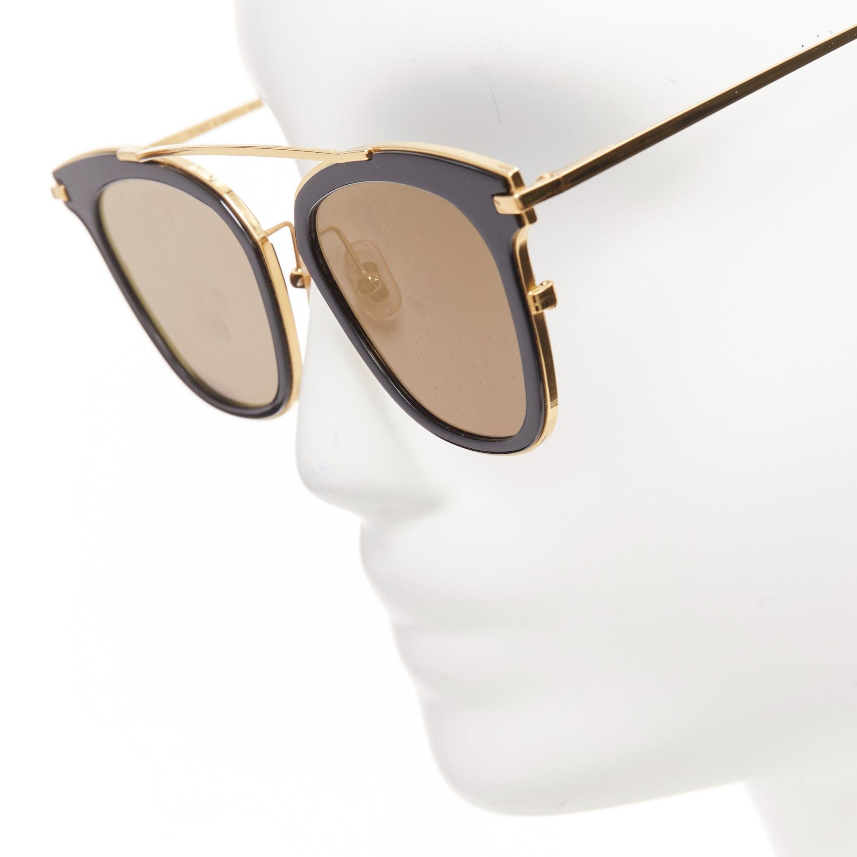 Gentle Monster GENTLE MONSTER TOME Supernature gold black cateye reflective purple sunglasses Size ONE SIZE - 2 Thumbnail