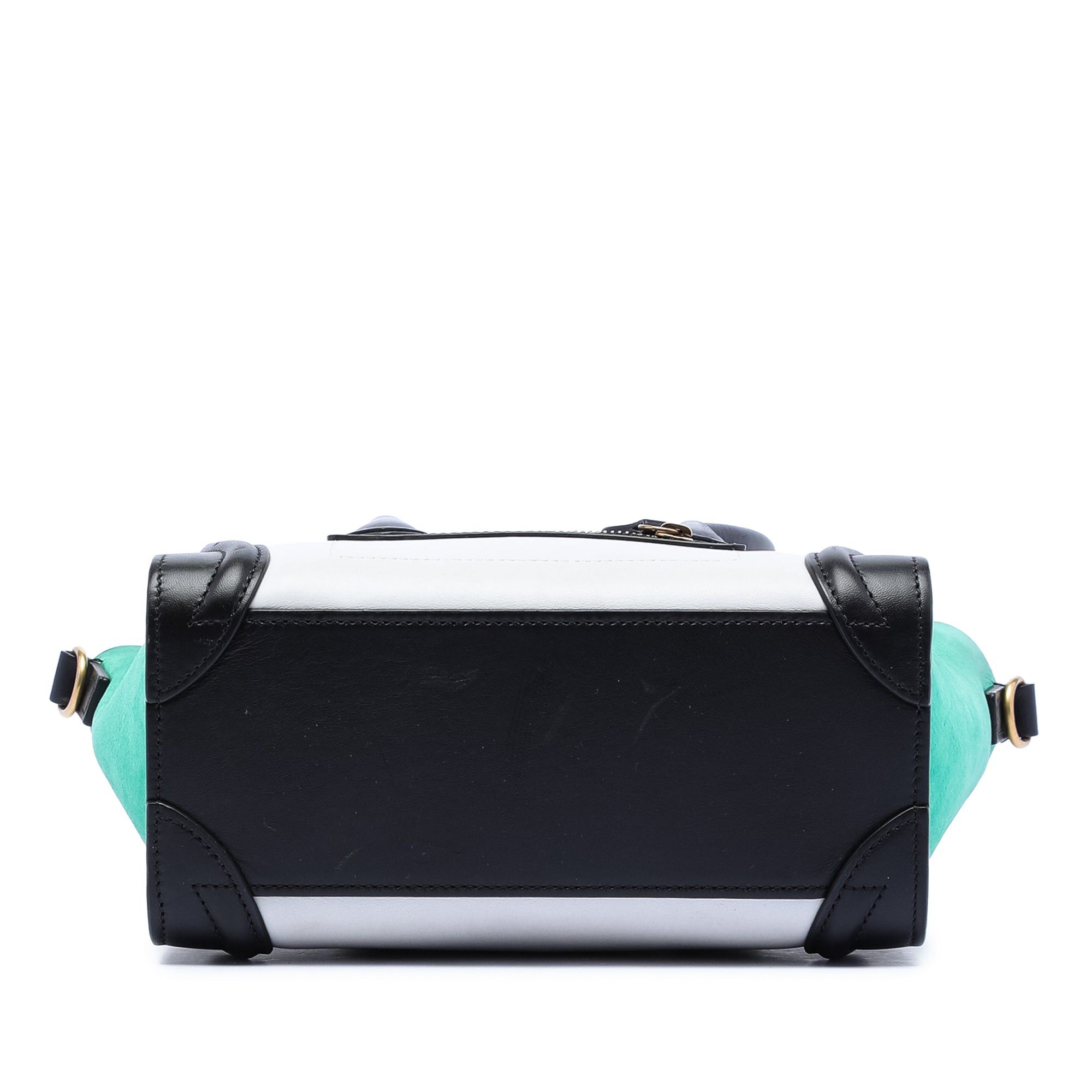 Celine Nano Tricolor Leather Luggage Tote Size ONE SIZE - 3 Thumbnail