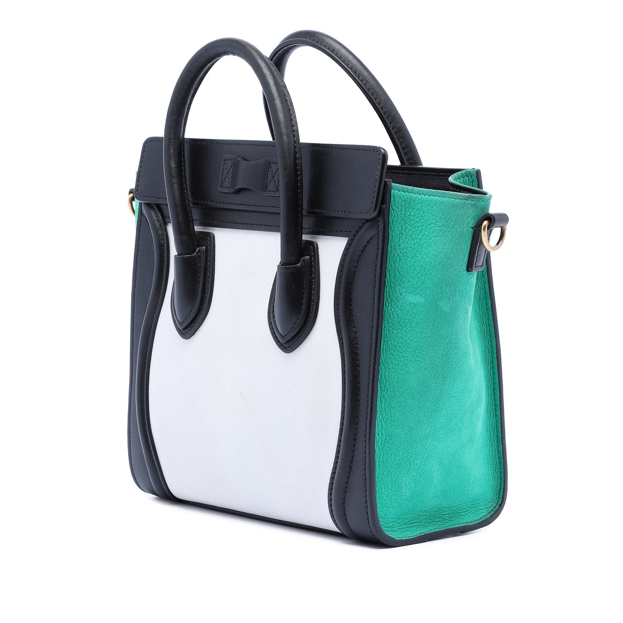 Celine Nano Tricolor Leather Luggage Tote Size ONE SIZE - 2 Thumbnail