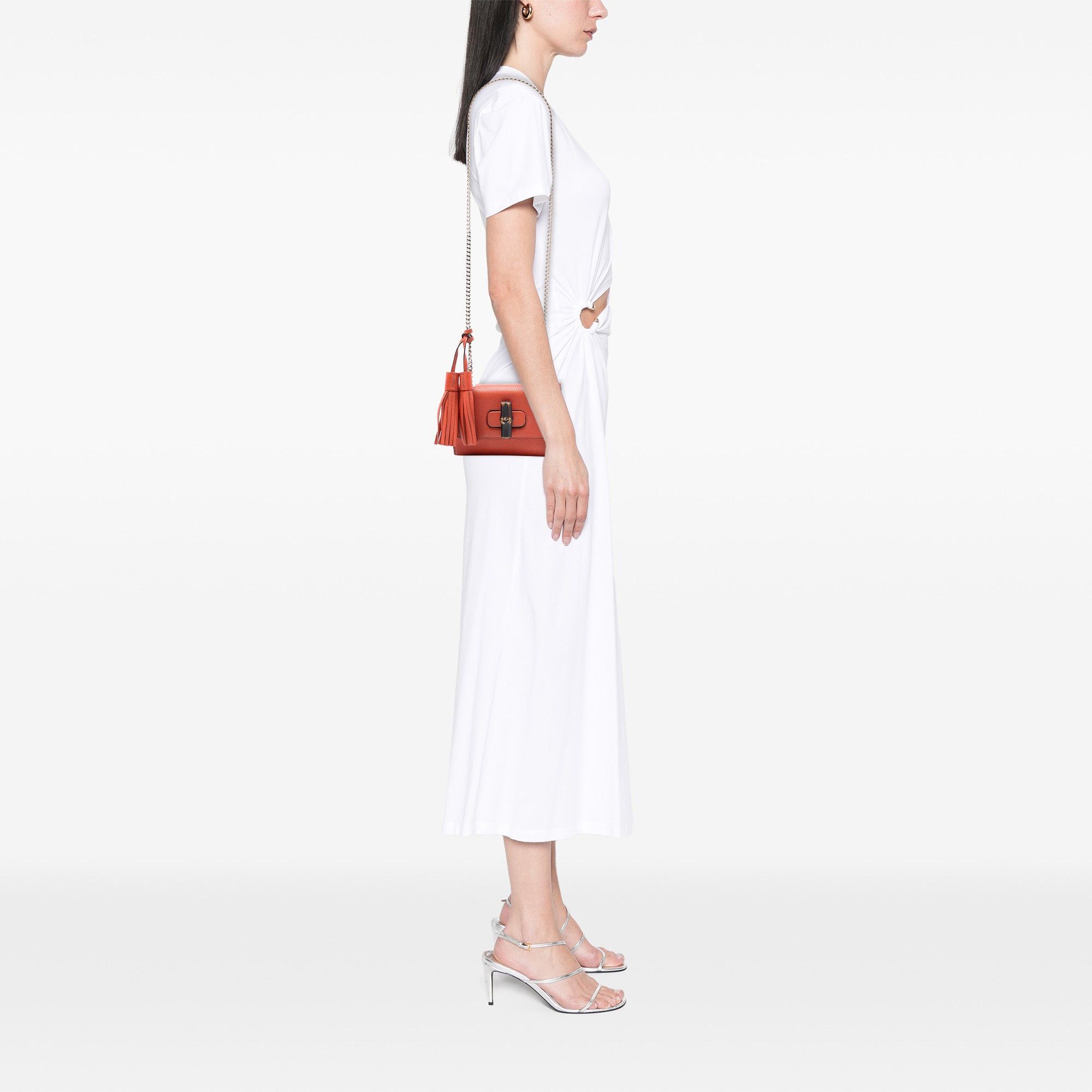 Gucci Small Leather Miss Bamboo Crossbody Size ONE SIZE - 7 Thumbnail
