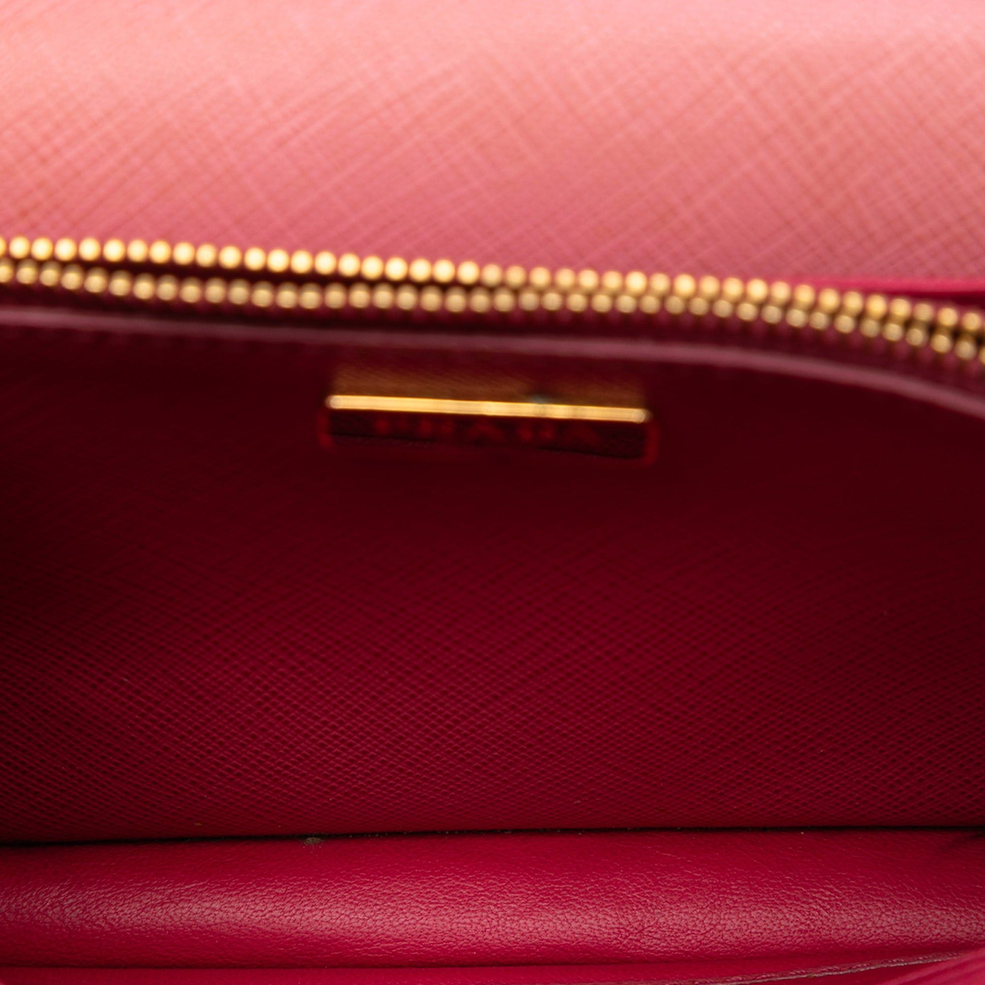 Prada Bicolor Saffiano Lux Wallet On Strap Size ONE SIZE - 4 Thumbnail