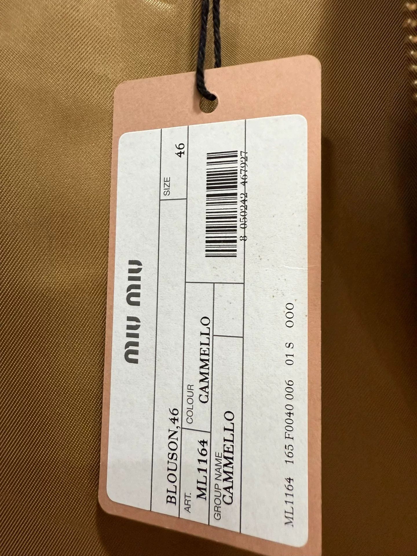 Miu Miu Miumiu Khaki Camel Hair Jacket Size L / US 10 / IT 46 - 7 Thumbnail