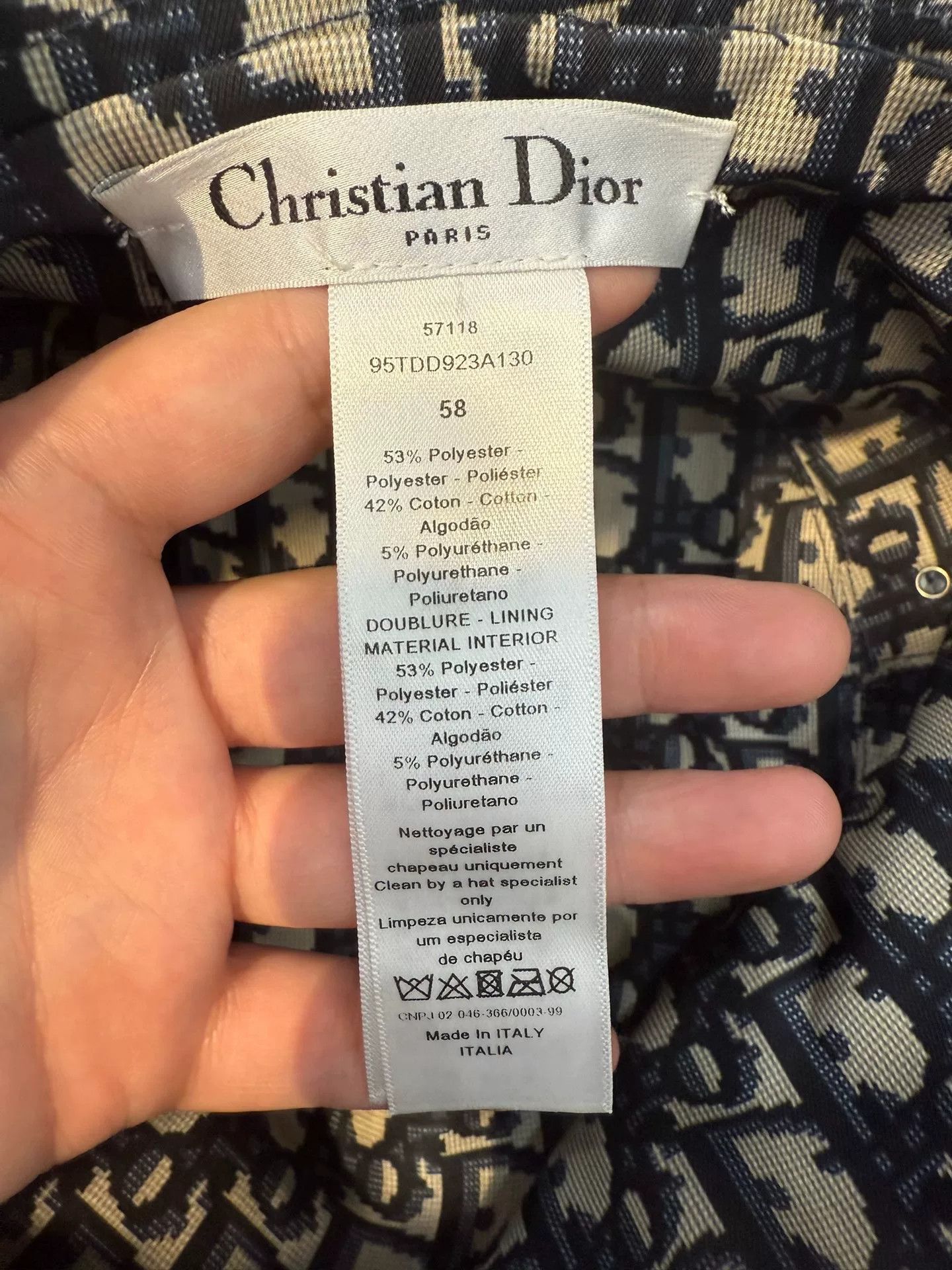 Dior Dior Classic Logo Bucket Hat Size ONE SIZE - 6 Thumbnail