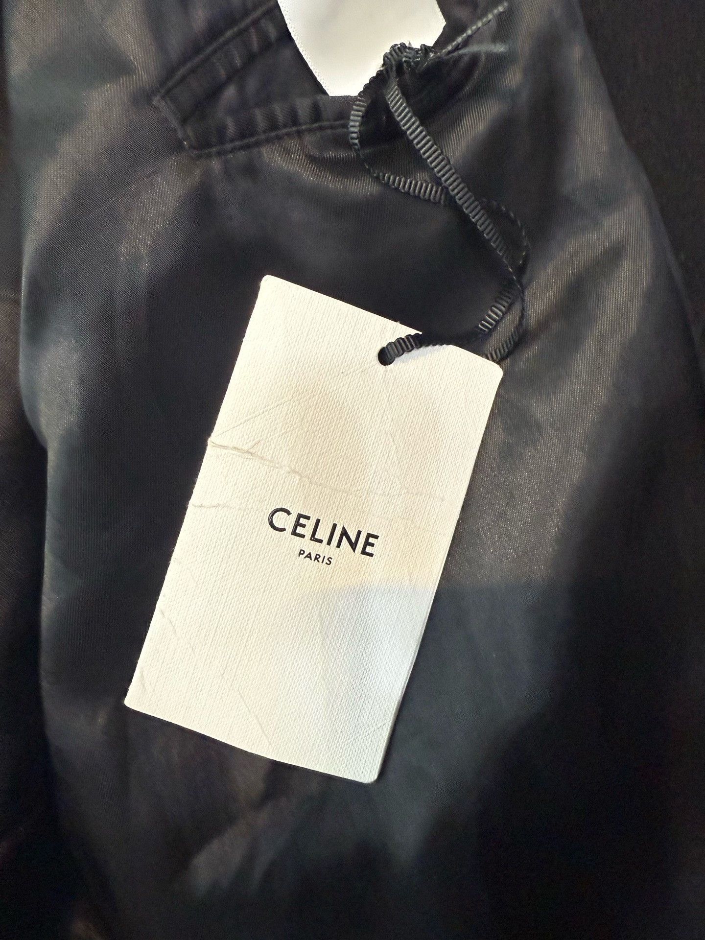 Celine Celine Black Hooded Wool Blend Coat Size US L / EU 52-54 / 3 - 6 Thumbnail