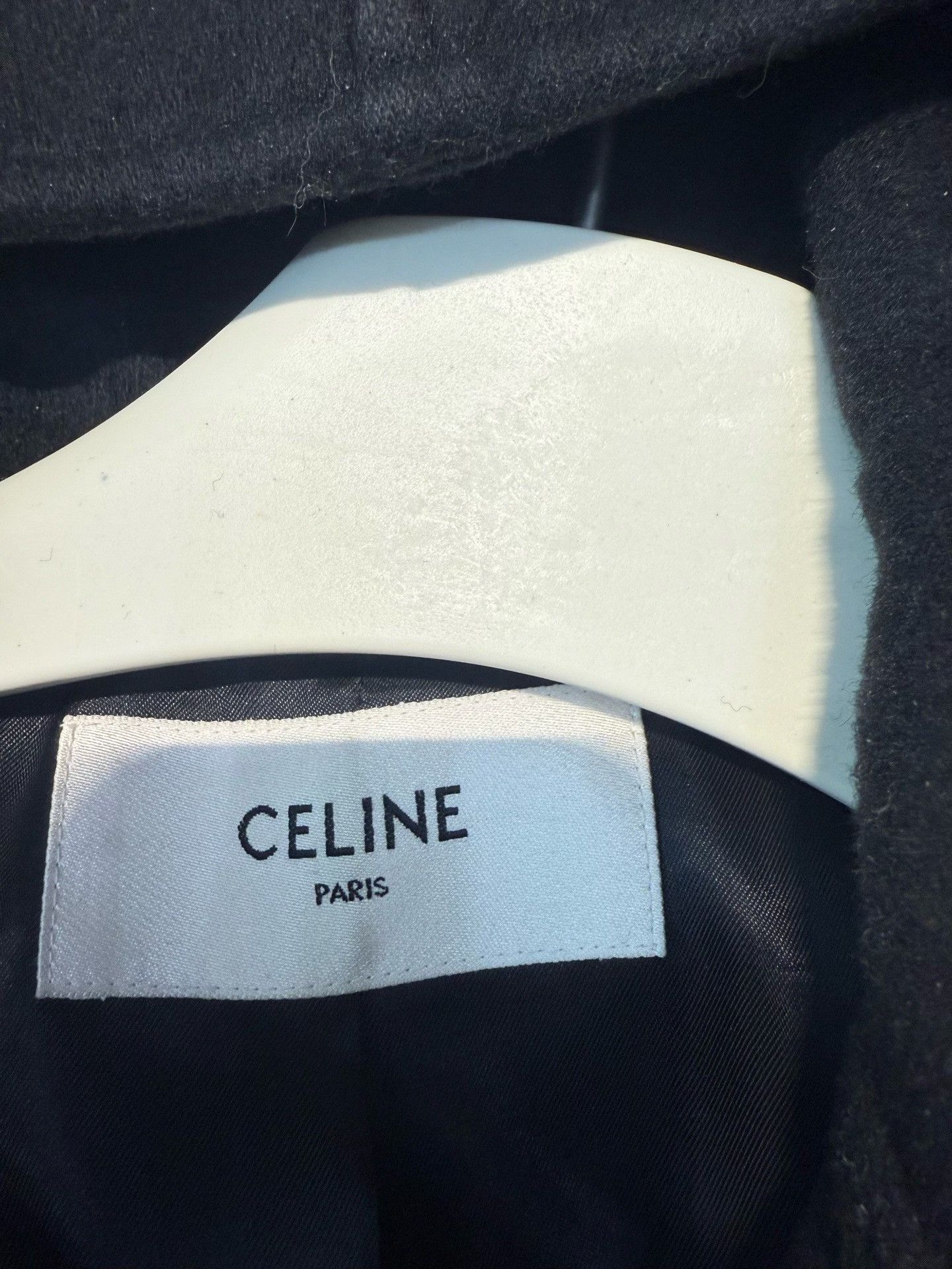 Celine Celine Black Hooded Wool Blend Coat Size US L / EU 52-54 / 3 - 7 Thumbnail