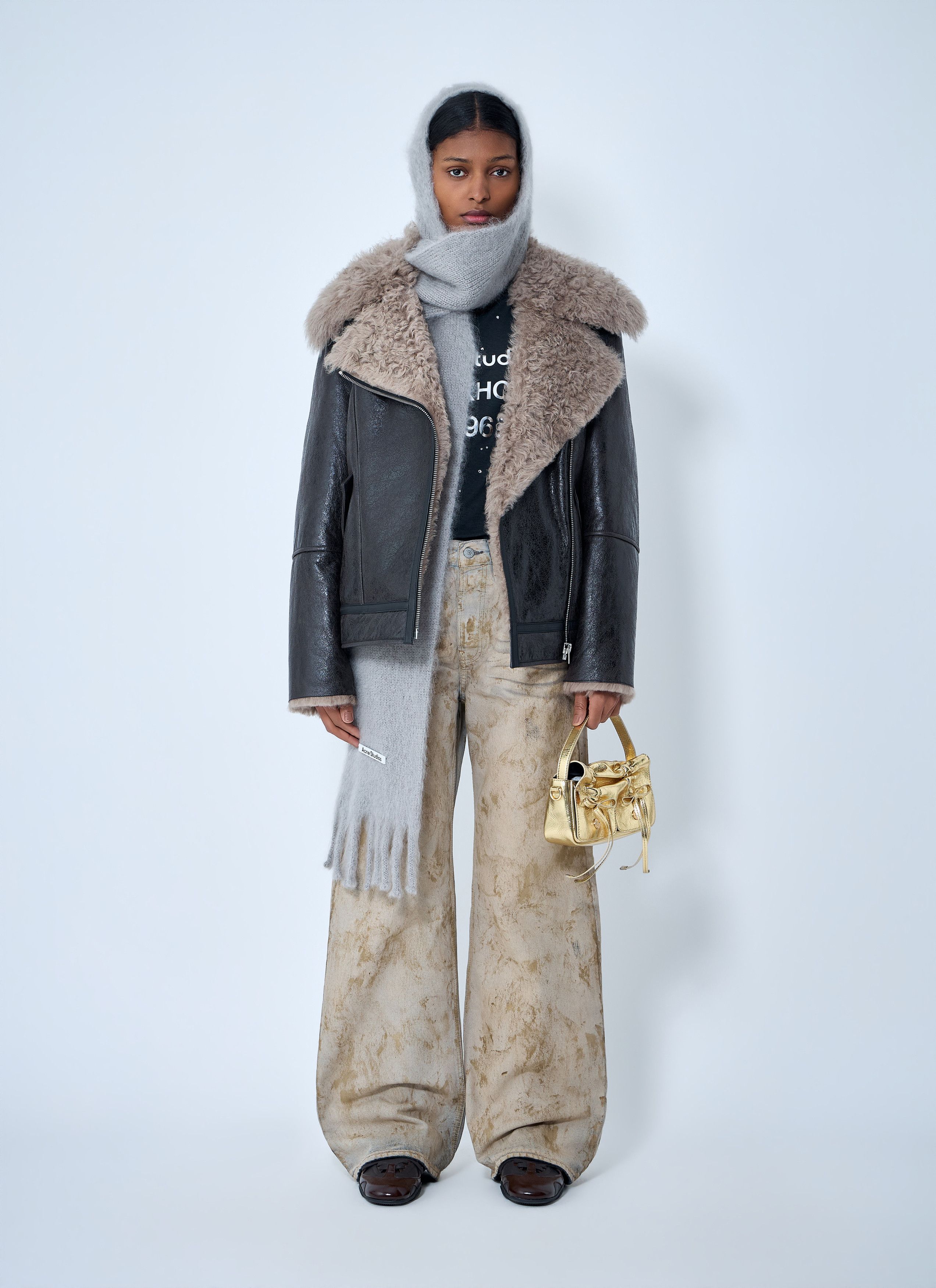 Acne Studios Leather Shearling Jacket Size S / US 4 / IT 40 - 2 Thumbnail