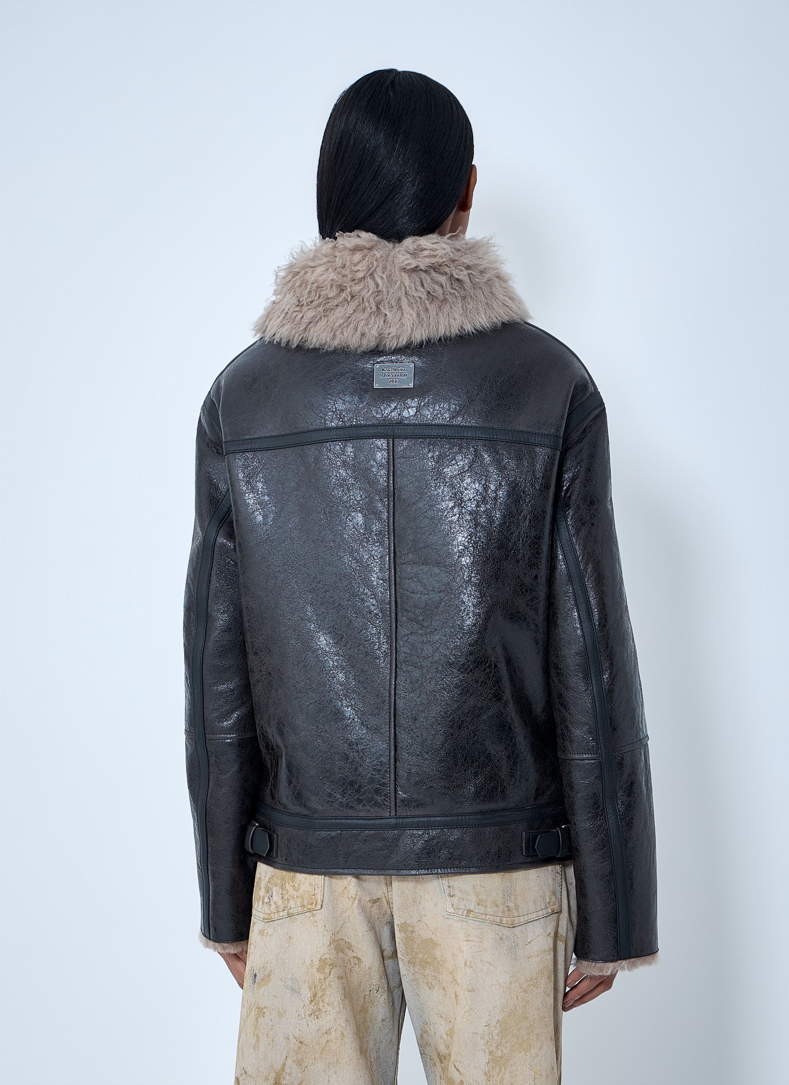 Acne Studios Leather Shearling Jacket Size S / US 4 / IT 40 - 4 Thumbnail