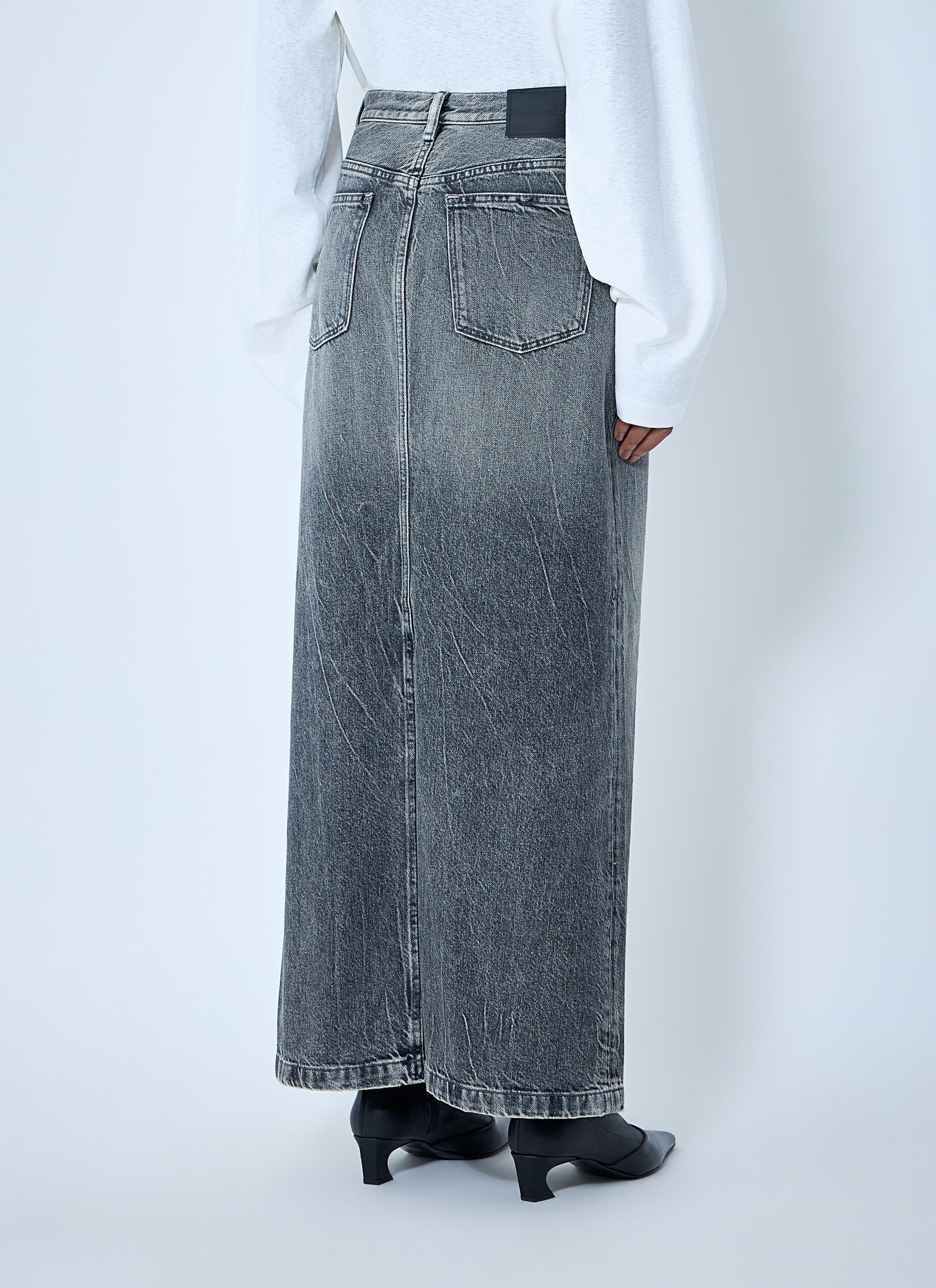 Acne Studios Denim Maxi Skirt Size 27" / US 4 / IT 40 - 4 Thumbnail