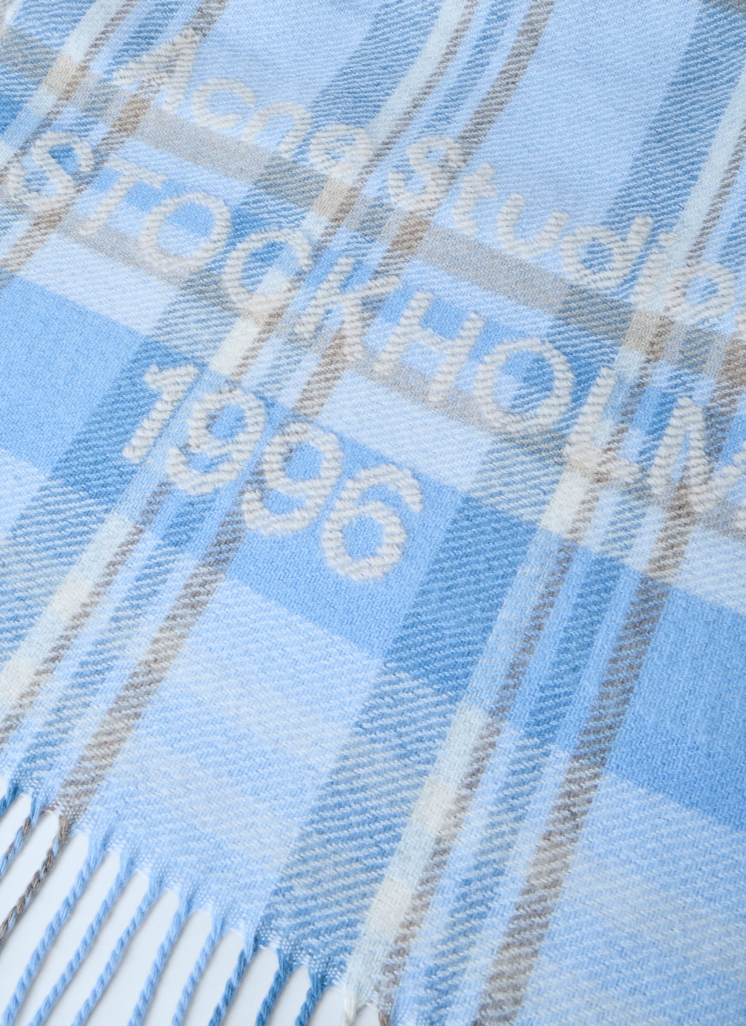 Acne Studios Plaid Wool Scarf Size ONE SIZE - 3 Thumbnail