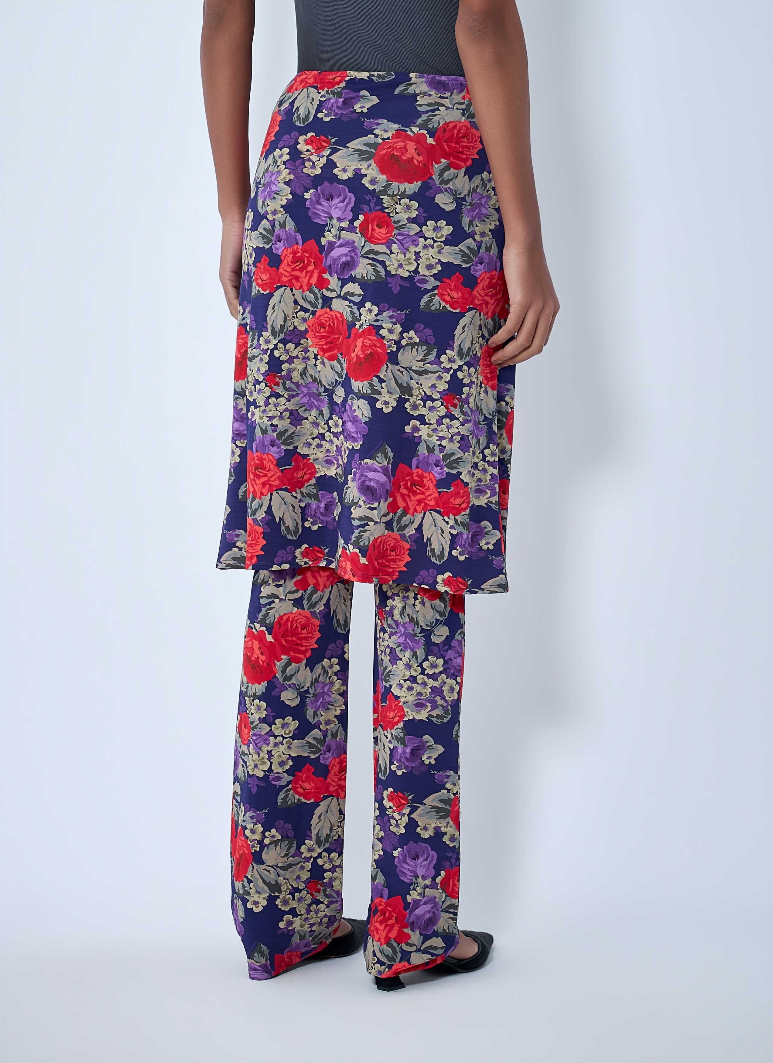 Acne Studios Floral Print Layered Skirt Pants Size 27" / US 4 / IT 40 - 4 Thumbnail