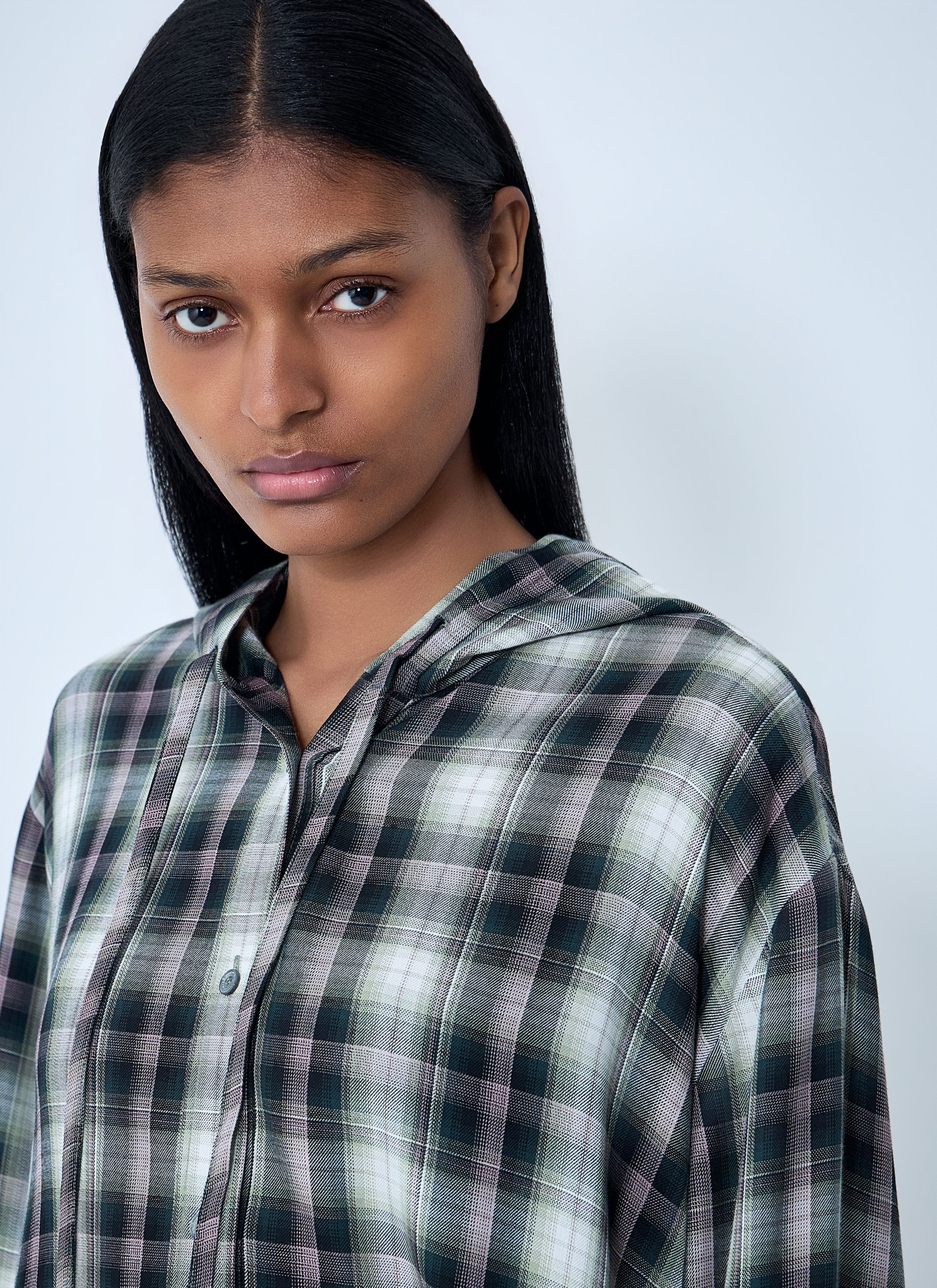Acne Studios Hooded Check Shirt Size M / US 6-8 / IT 42-44 - 5 Thumbnail