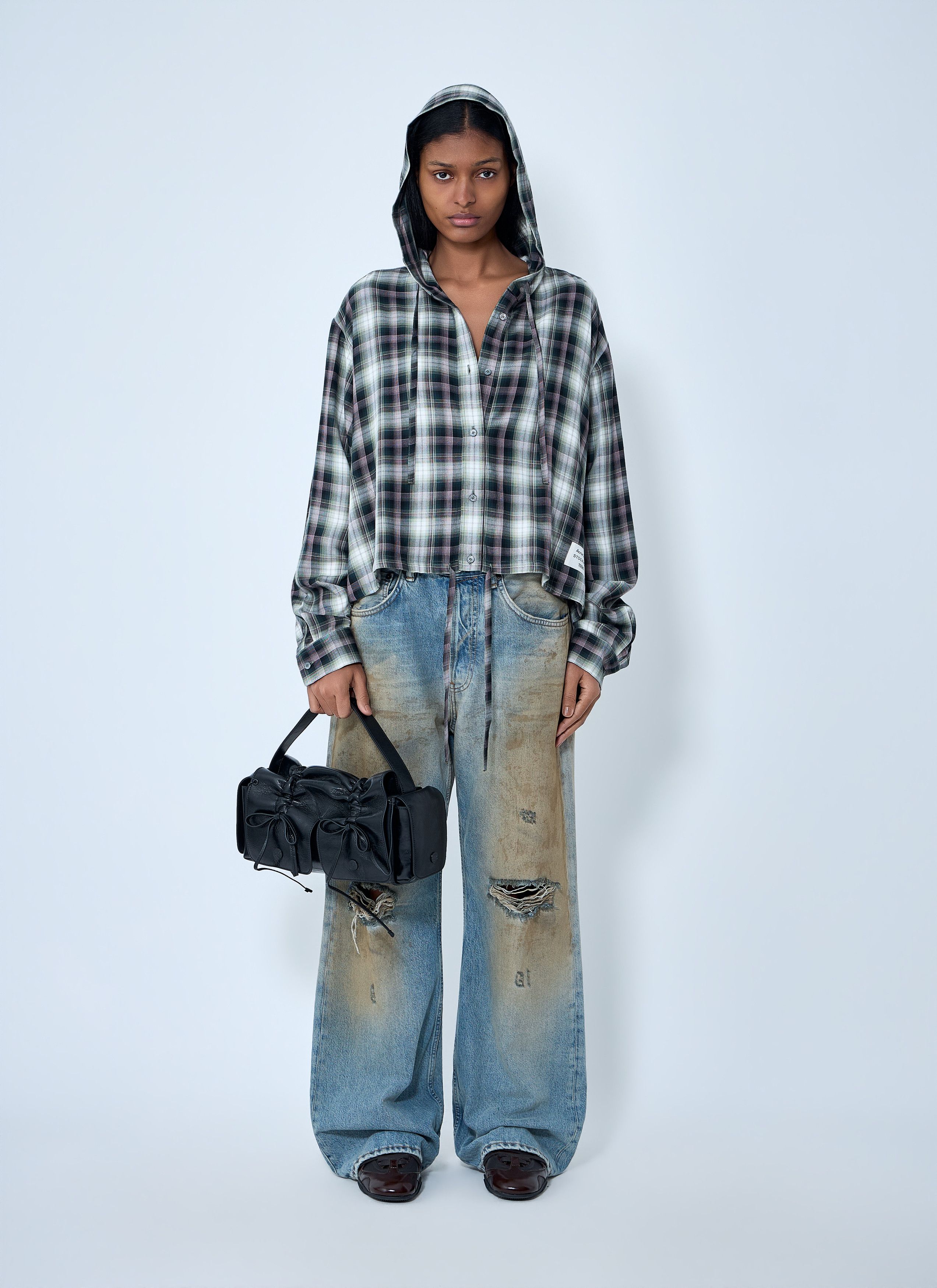 Acne Studios Hooded Check Shirt Size M / US 6-8 / IT 42-44 - 2 Thumbnail