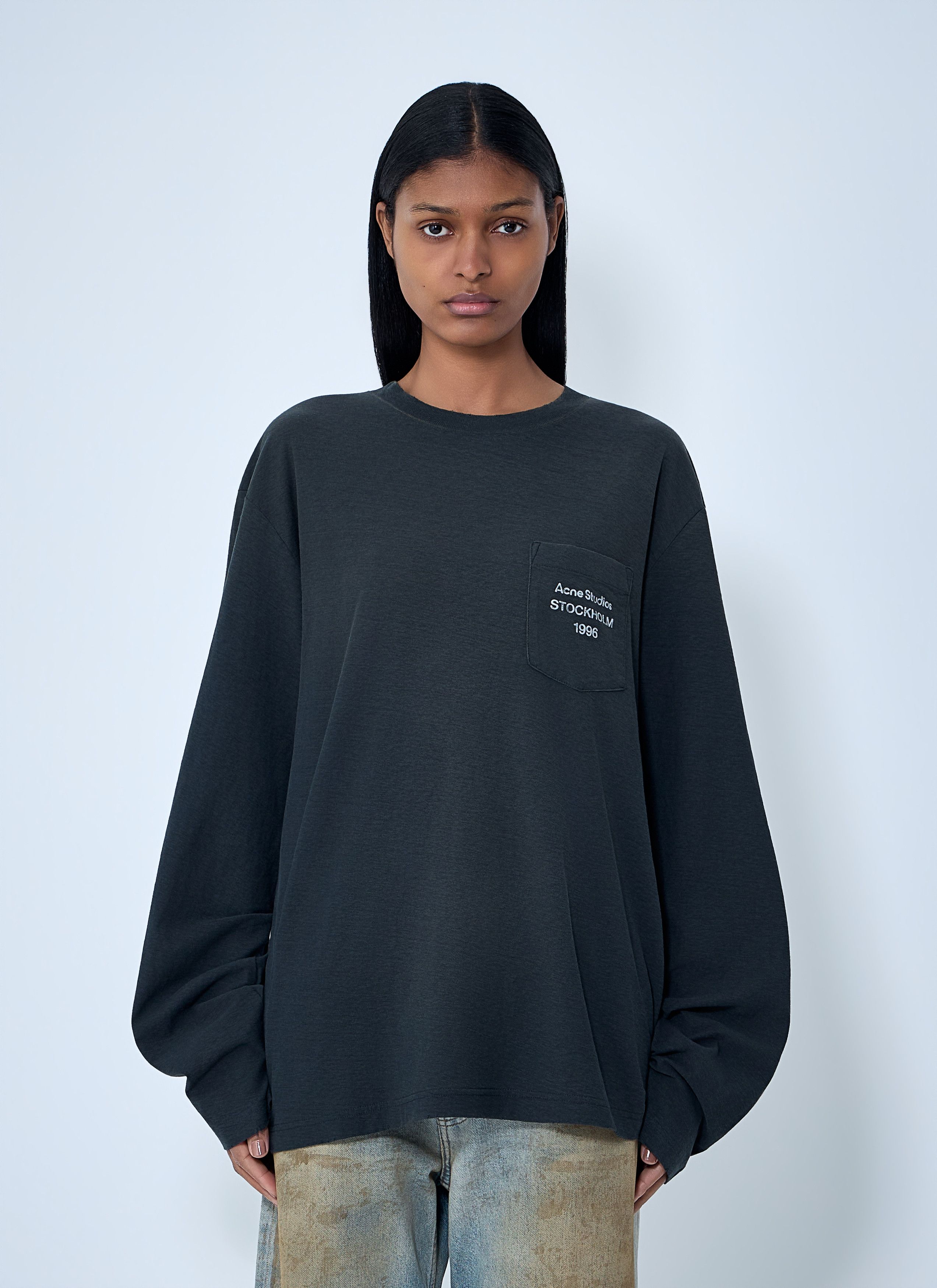 Acne Studios Long Sleeve Cotton Jersey T-Shirt Size US M / EU 48-50 / 2 - 7 Thumbnail