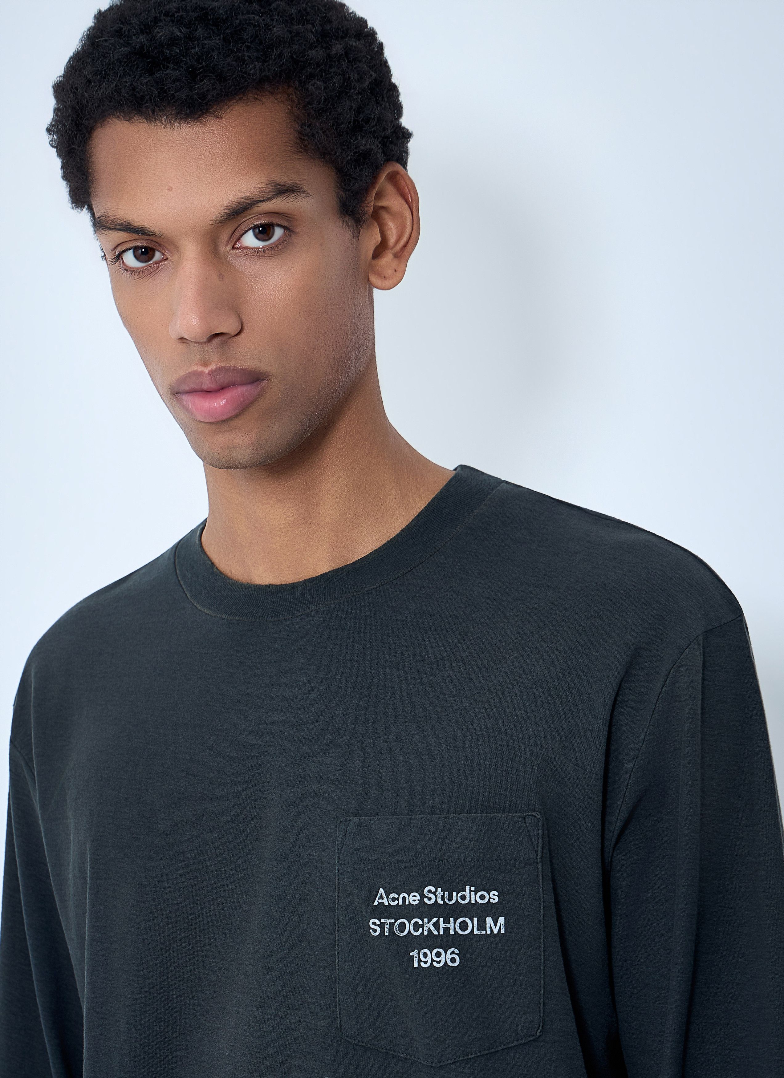 Acne Studios Long Sleeve Cotton Jersey T-Shirt Size US M / EU 48-50 / 2 - 5 Thumbnail