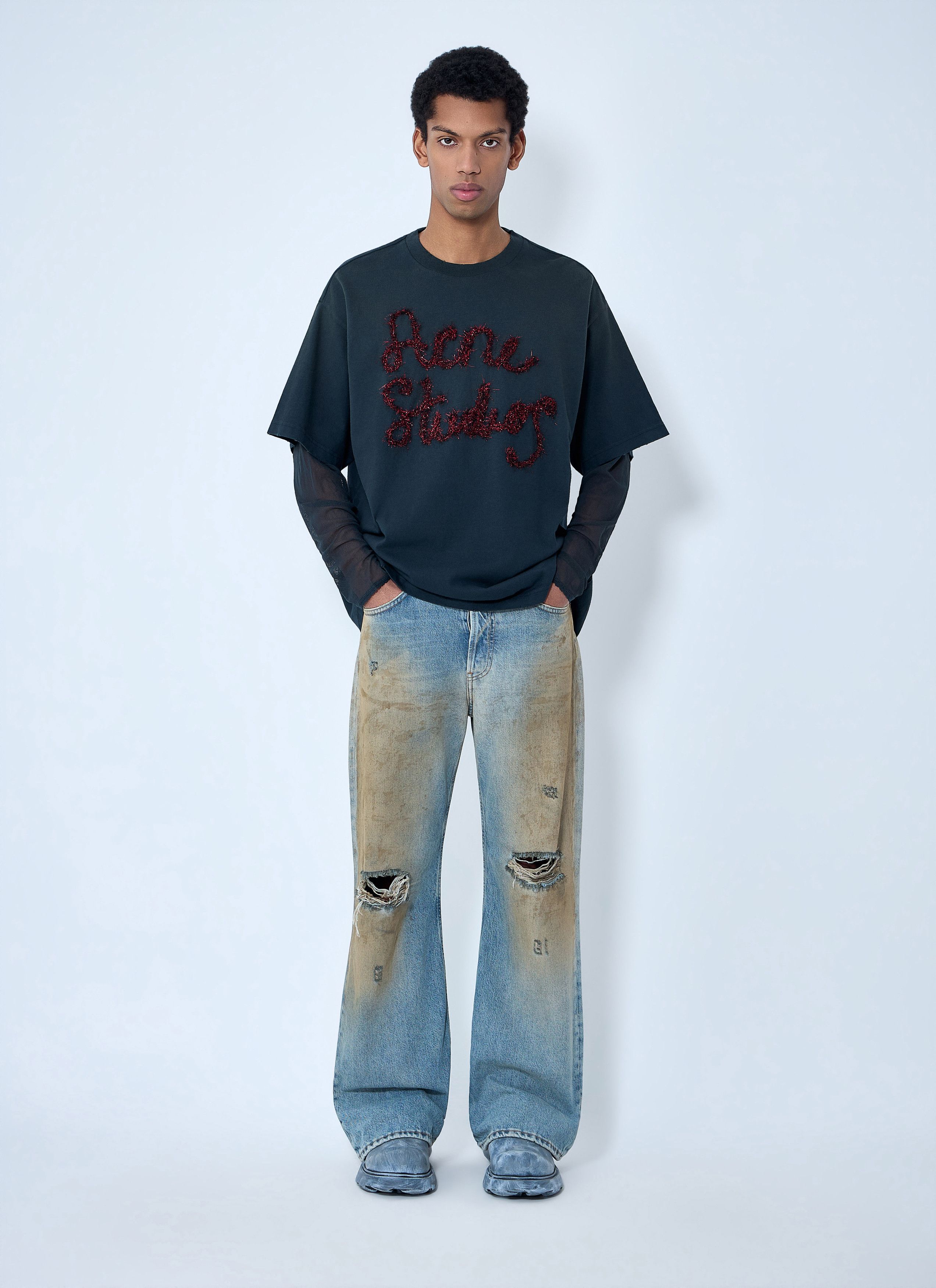 Acne Studios Layered Logo Embellished T-shirt Size US M / EU 48-50 / 2 - 3 Thumbnail
