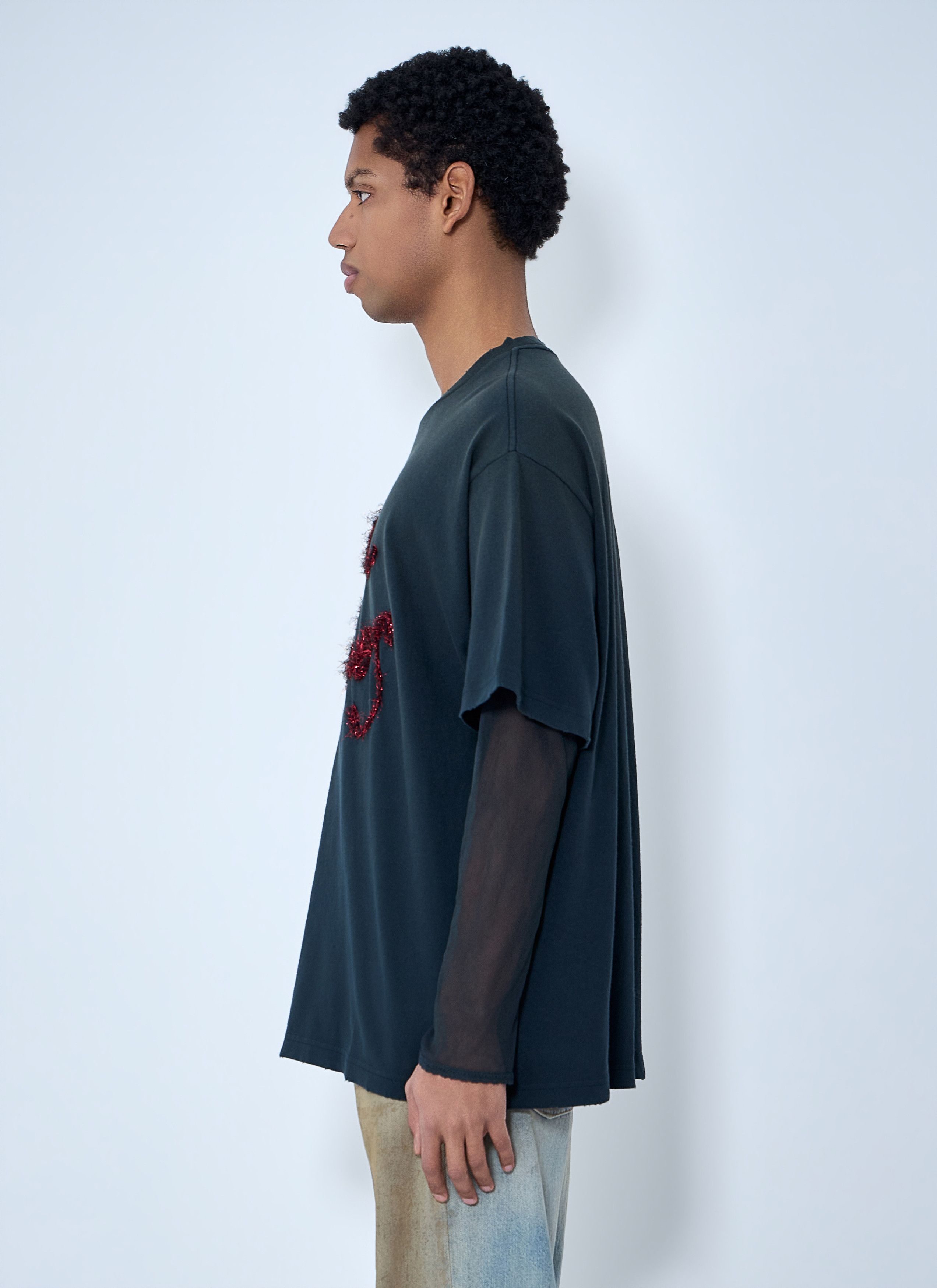 Acne Studios Layered Logo Embellished T-shirt Size US M / EU 48-50 / 2 - 4 Thumbnail