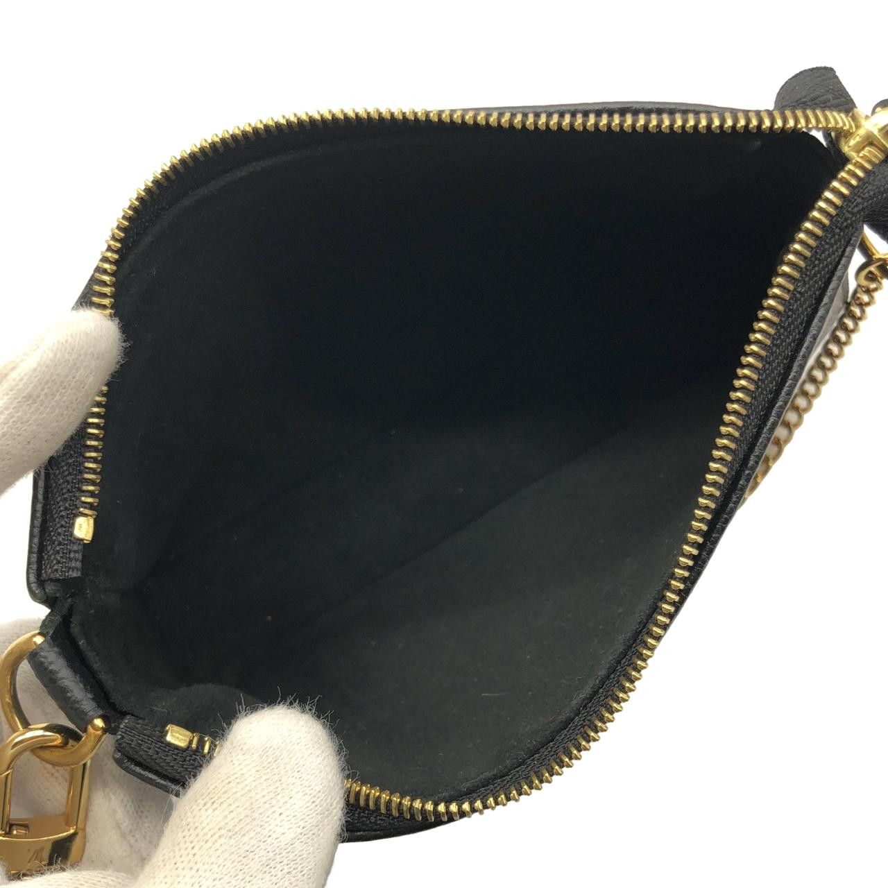 Louis Vuitton Louis Vuitton Louis Vuitton Bicolor Monogram Empreinte Accessory Pouch Leather Vanity Bag M80732 DUTY FREE for USA Size ONE SIZE - 6 Thumbnail