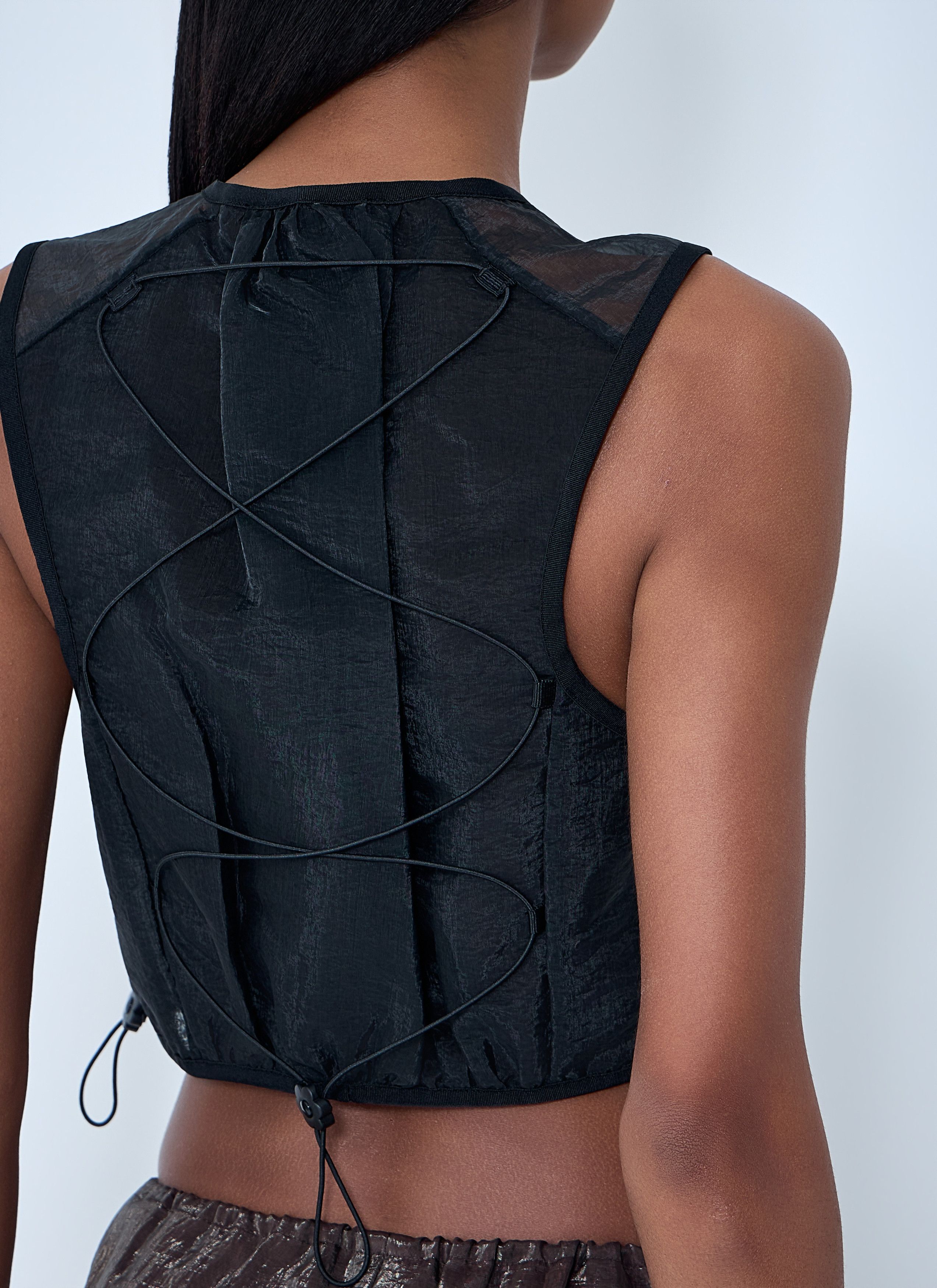 Cecilie Bahnsen Mesh Panel Crop Top Size S / US 4 / IT 40 - 6 Thumbnail