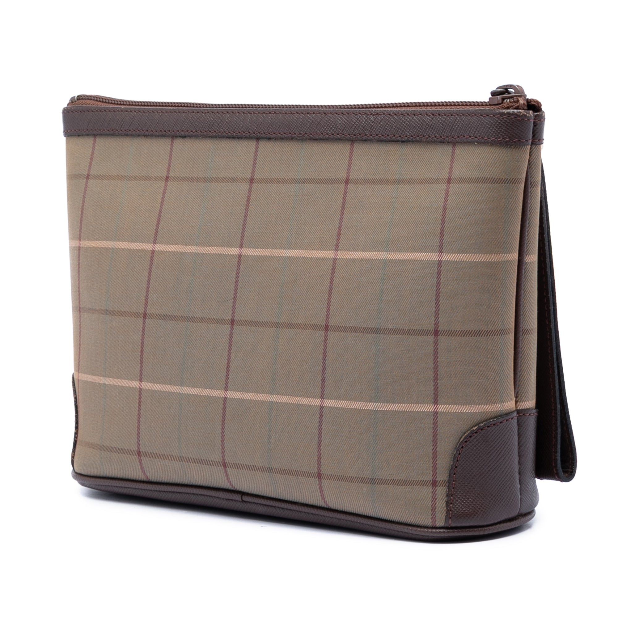 Burberry Vintage Check Canvas Wristlet Clutch Size ONE SIZE - 2 Thumbnail