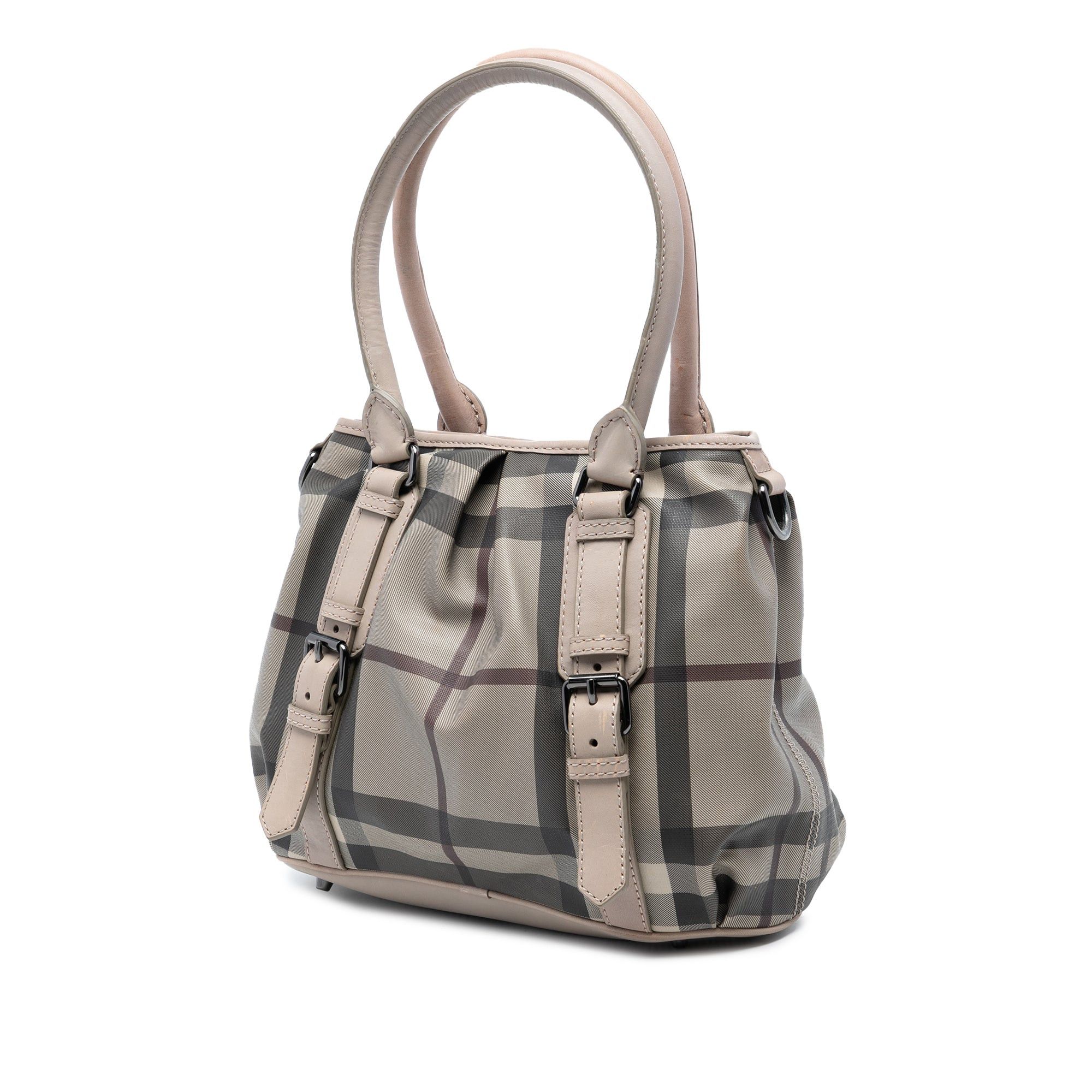 Burberry Small Smoke Check Coated Canvas Northfield Satchel Size ONE SIZE - 2 Thumbnail
