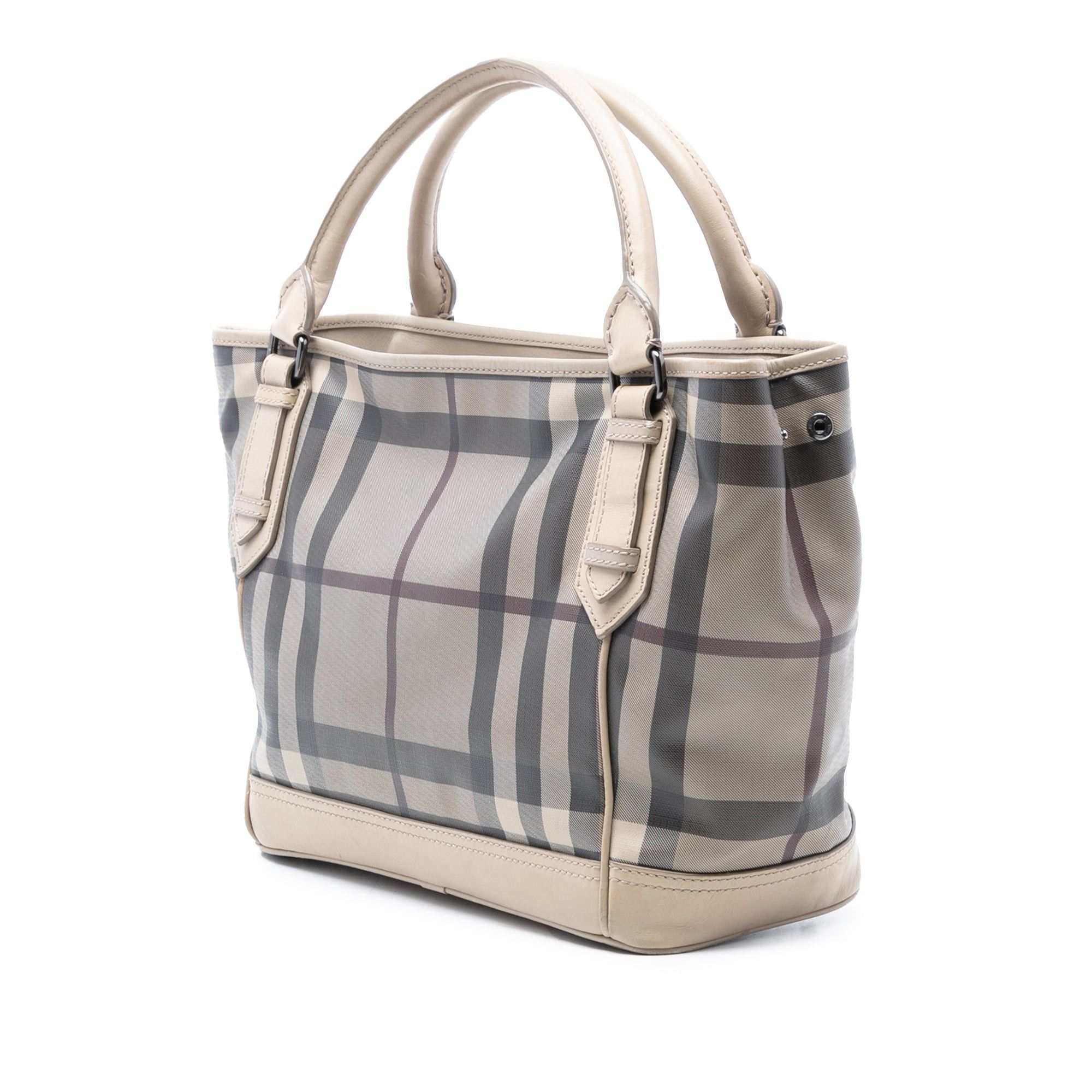 Burberry Smoked Check Coated Canvas Handbag Size ONE SIZE - 2 Thumbnail