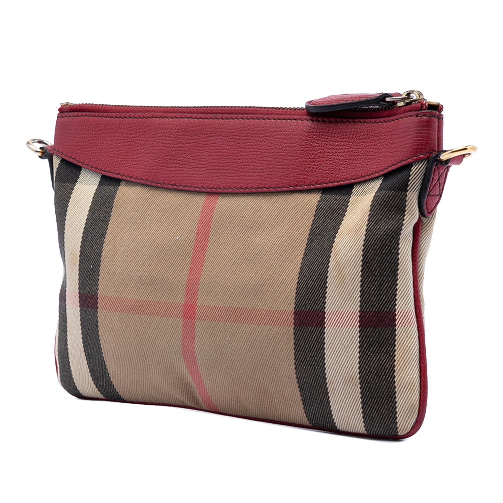 Burberry House Check Canvas Derby Peyton Crossbody Size ONE SIZE - 2 Thumbnail