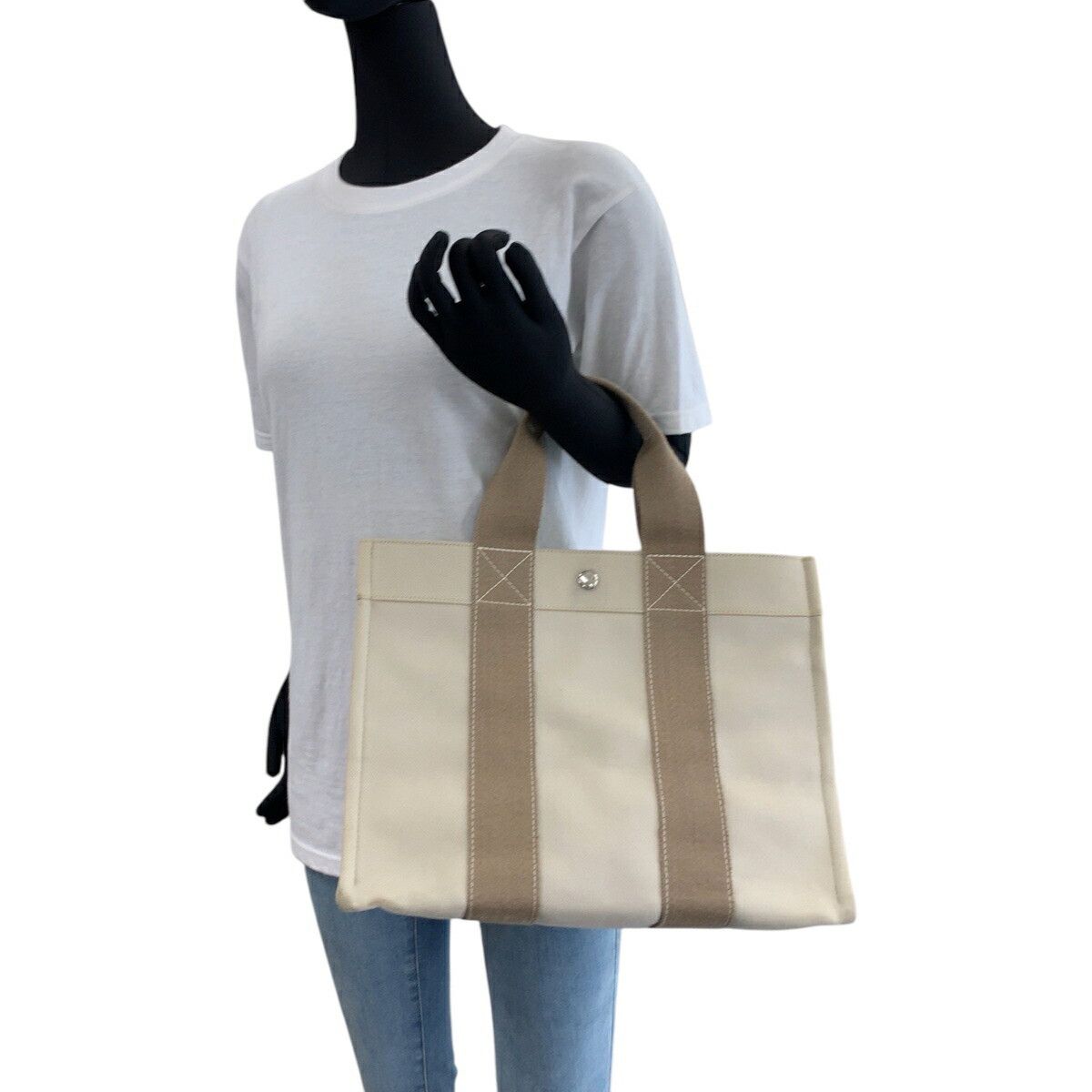 Hermes Hermes Hermès Bora Bora PM Canvas Tote Bag Textile Tote Bag DUTY FREE for USA Size ONE SIZE - 7 Thumbnail