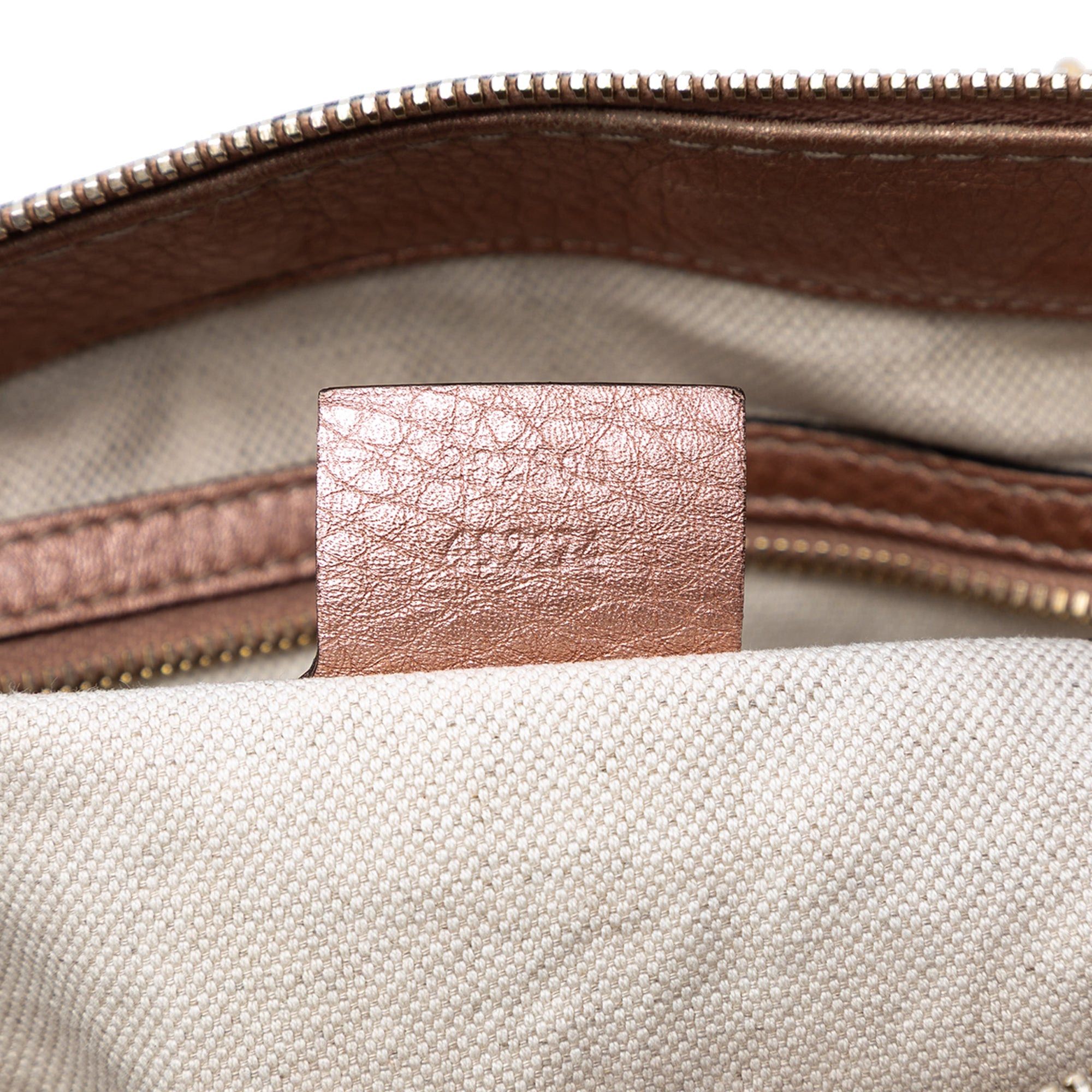 Gucci Metallic Pebbled Calfskin Bella Satchel Size ONE SIZE - 6 Thumbnail