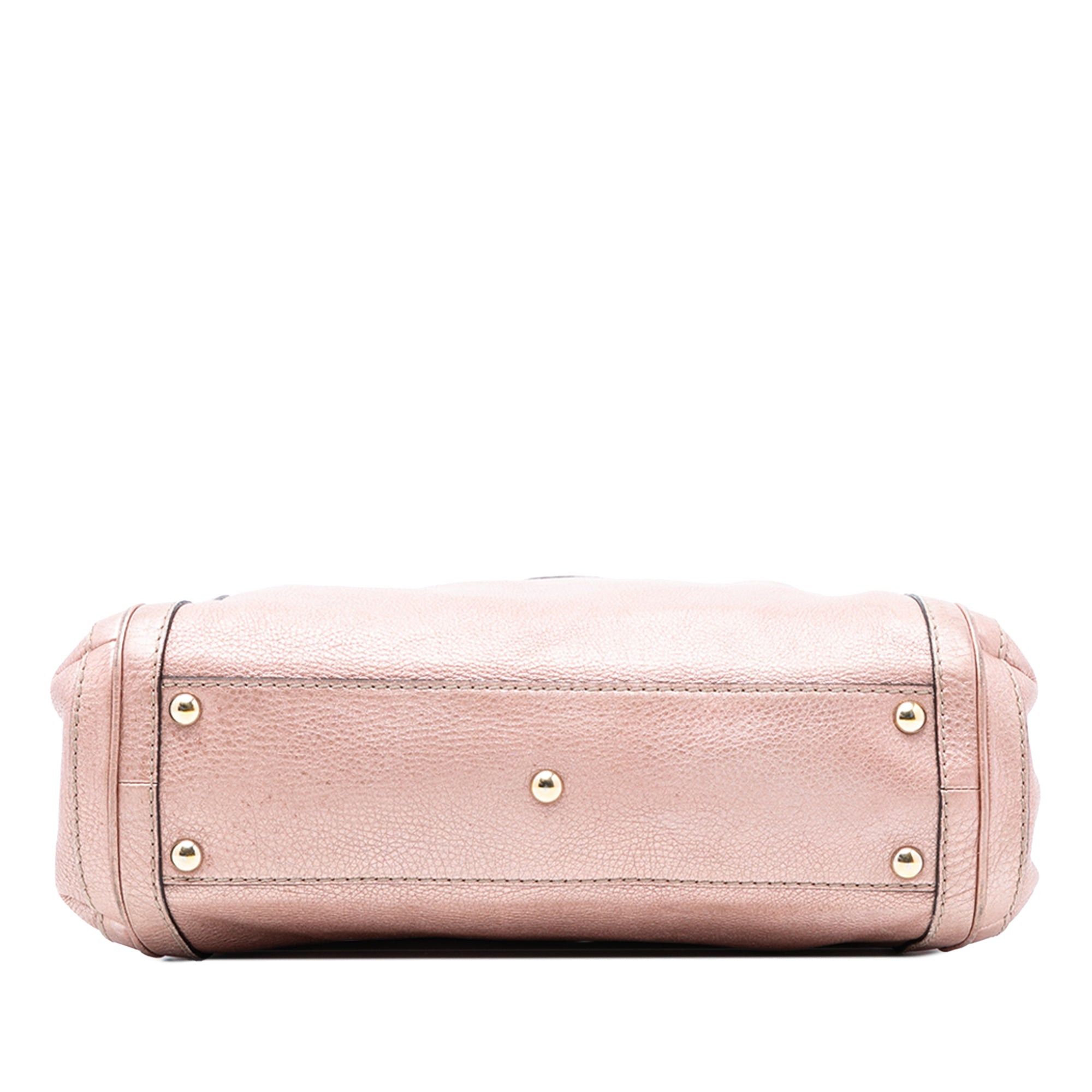 Gucci Metallic Pebbled Calfskin Bella Satchel Size ONE SIZE - 3 Thumbnail