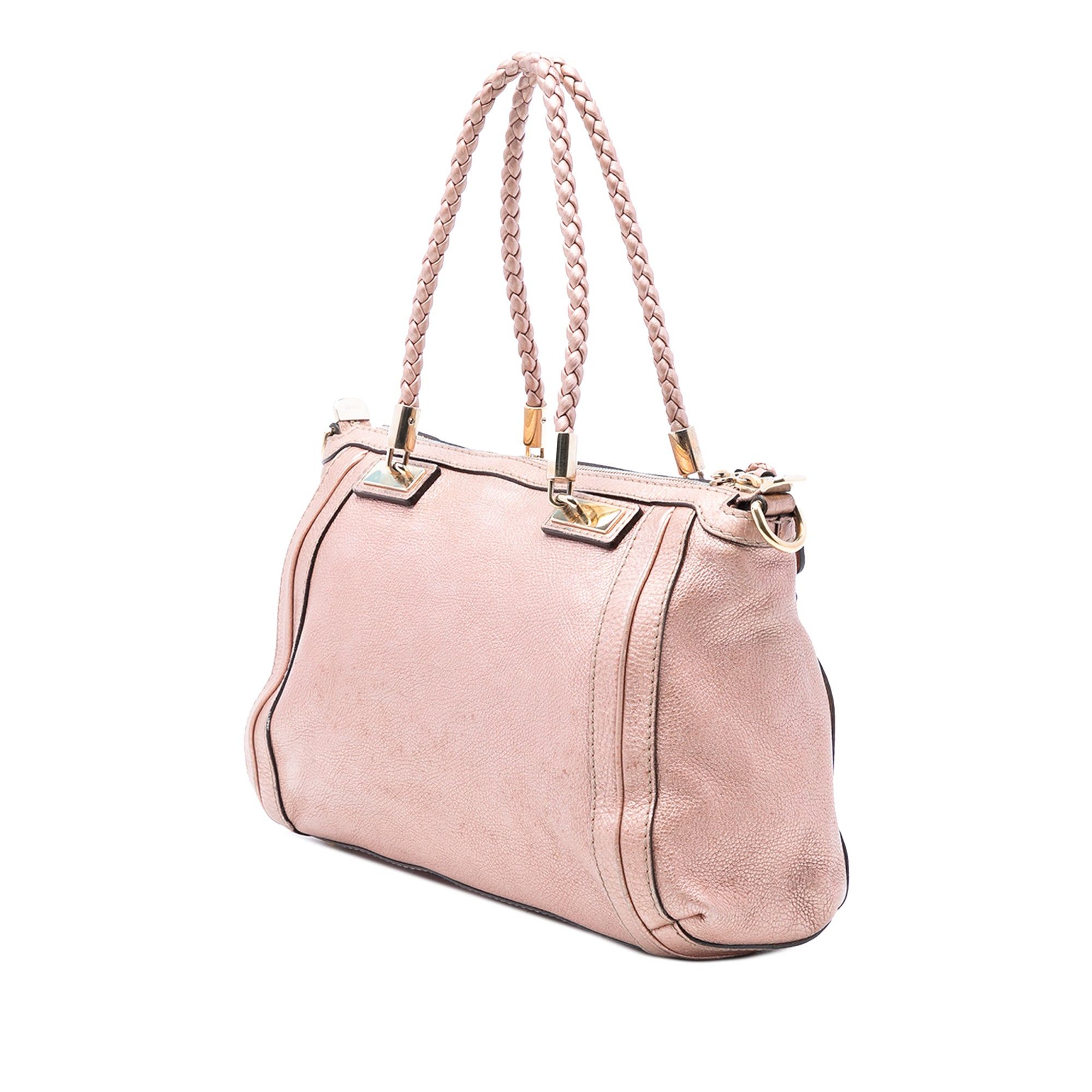 Gucci Metallic Pebbled Calfskin Bella Satchel Size ONE SIZE - 2 Thumbnail