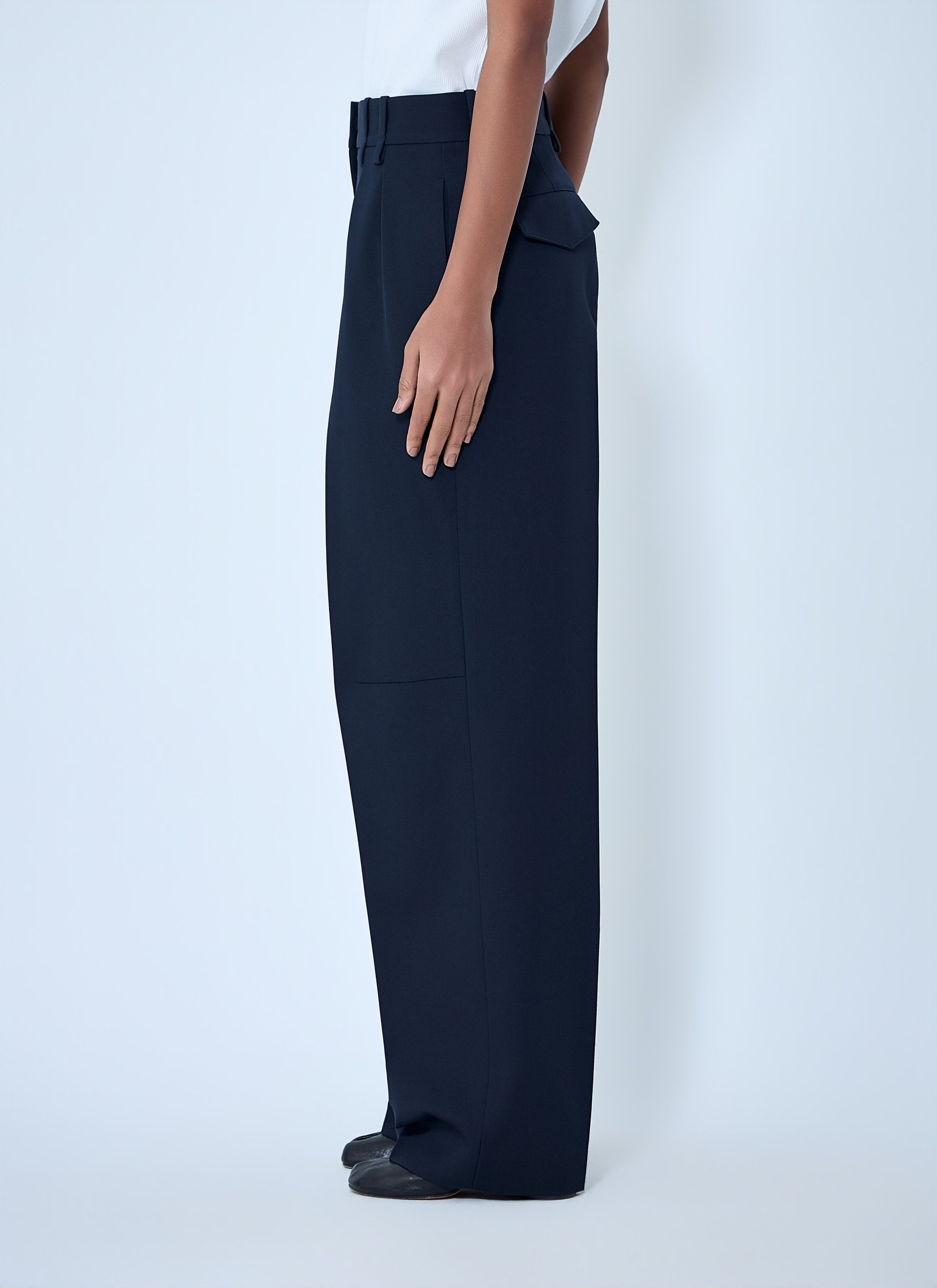 Jil Sander High-Waisted Pleated Pants Size 27" / US 4 / IT 40 - 3 Thumbnail