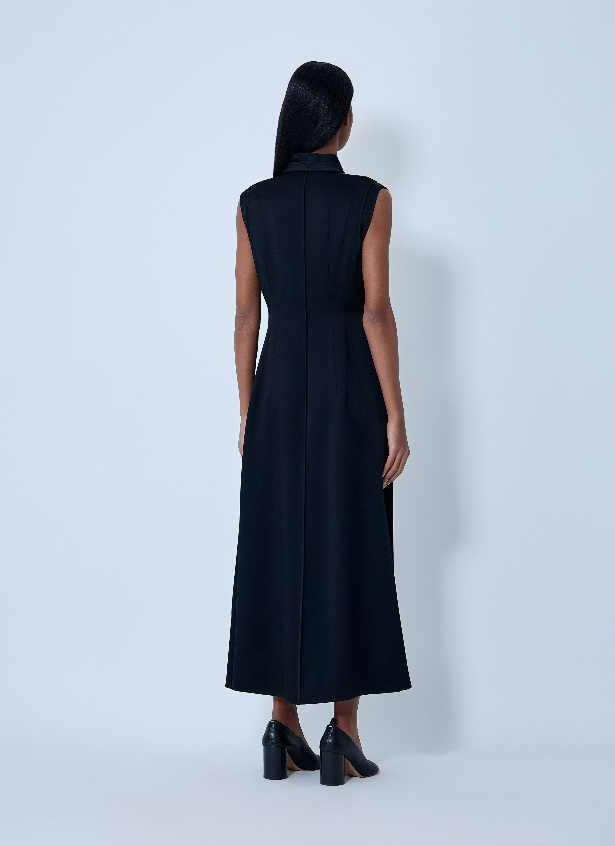 Jil Sander V-Neck Midi Dress Size S / US 4 / IT 40 - 4 Thumbnail