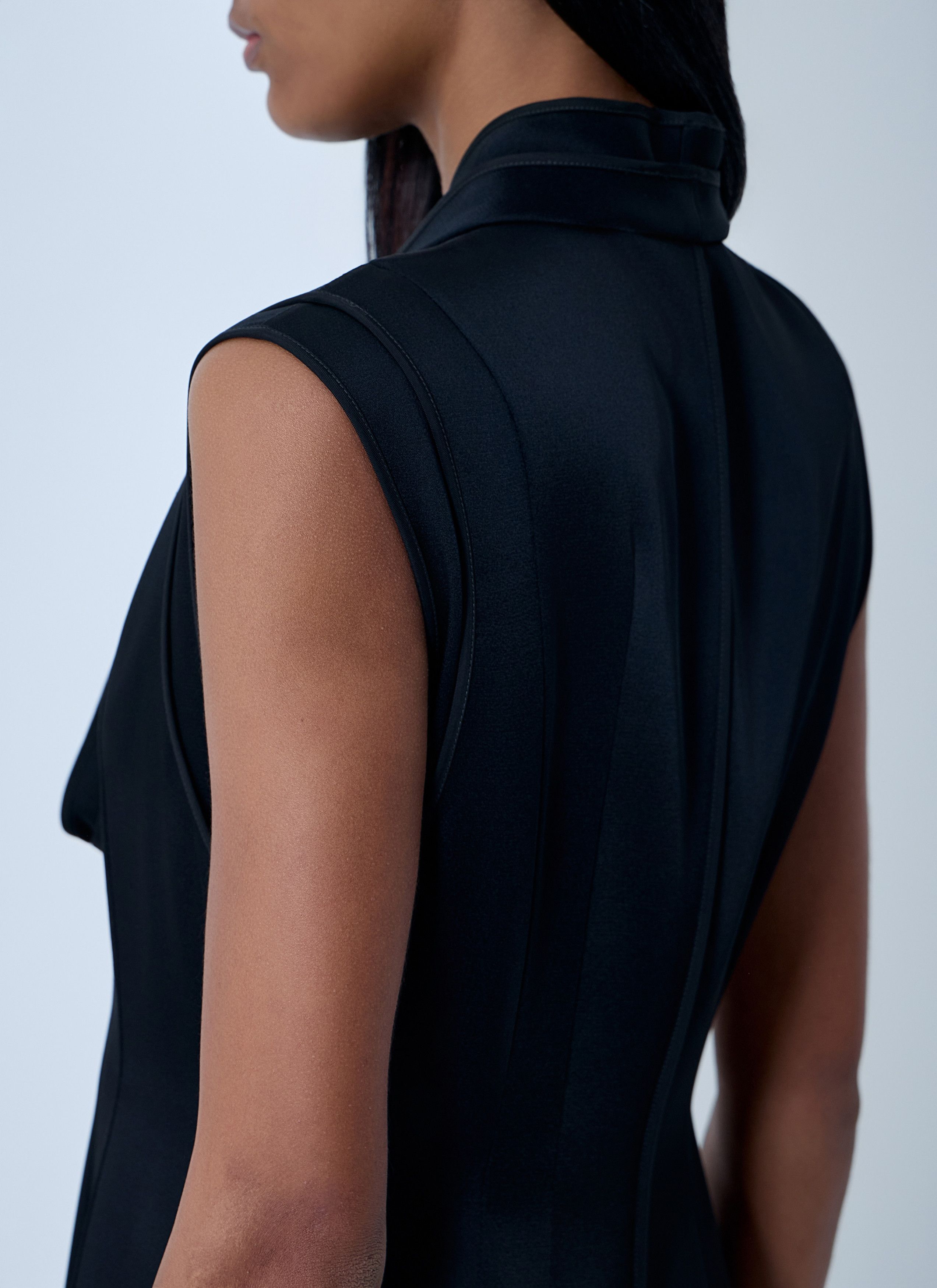 Jil Sander V-Neck Midi Dress Size S / US 4 / IT 40 - 6 Thumbnail