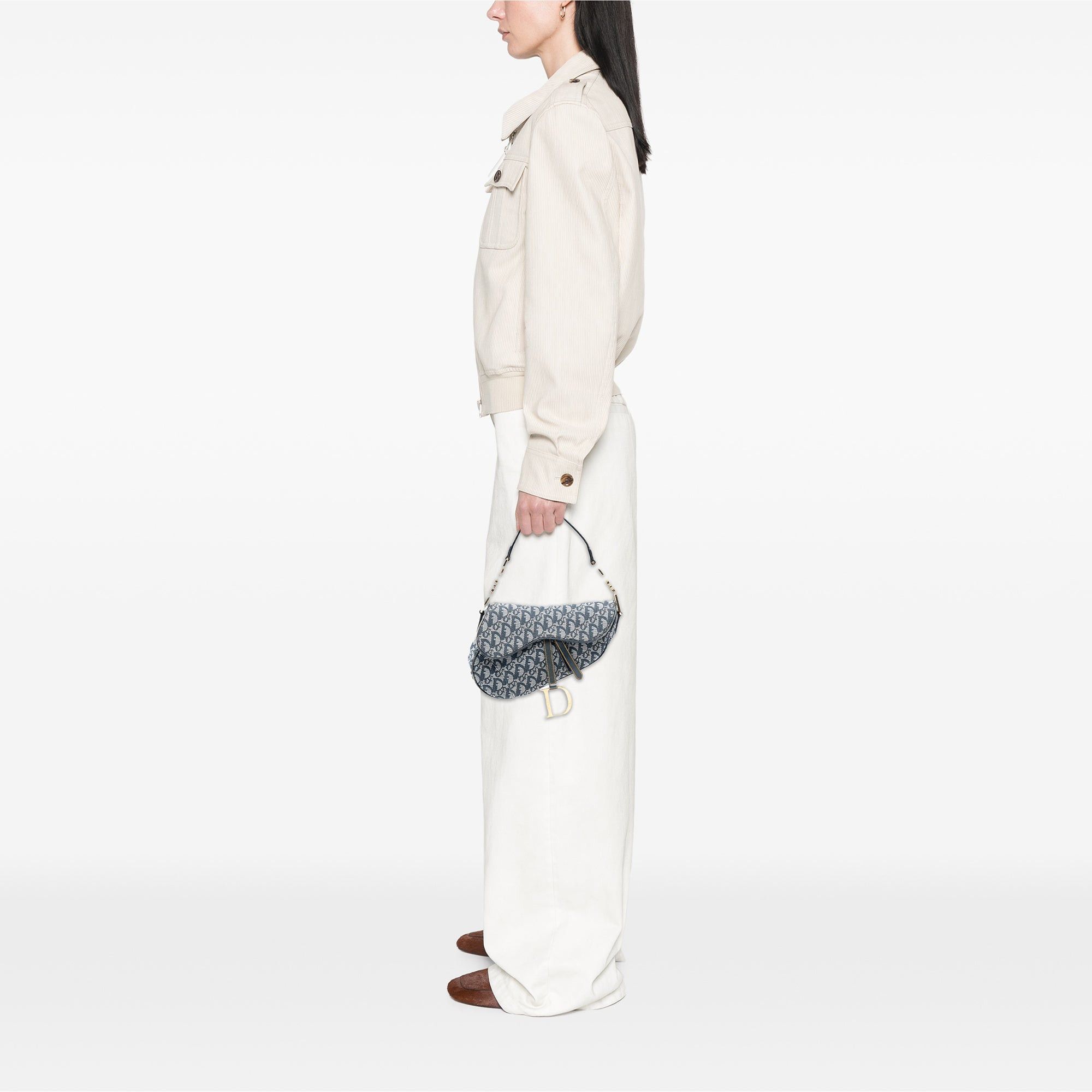 Dior Oblique Canvas Saddle Bag Size ONE SIZE - 7 Thumbnail