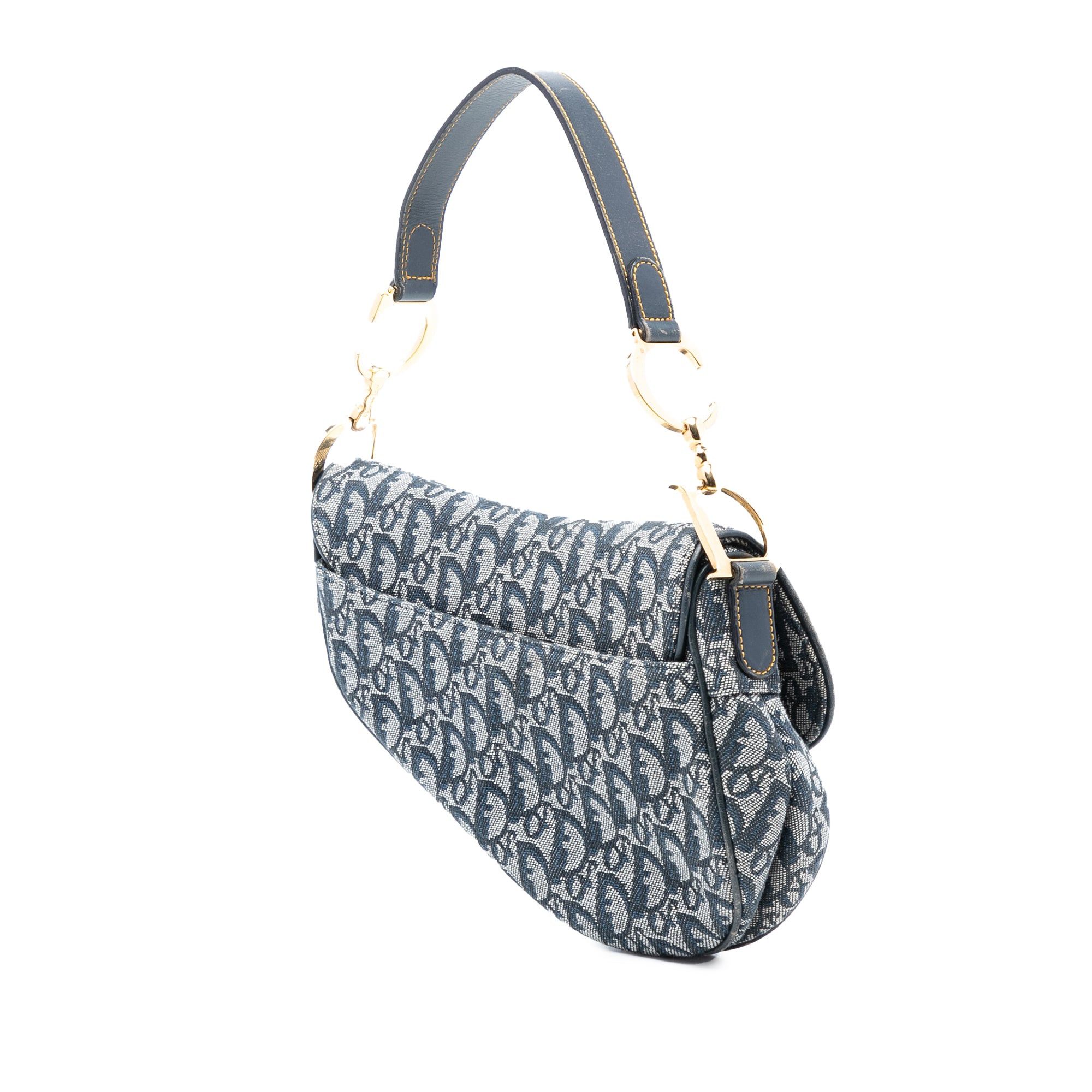 Dior Oblique Canvas Saddle Bag Size ONE SIZE - 2 Thumbnail