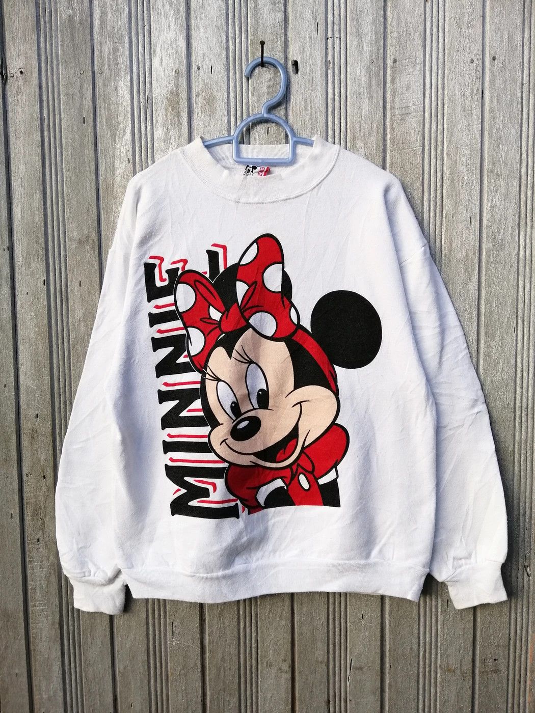 Disney Rare!!! 90s Minnie Mouse Sweatshirt Overprint Size US M / EU 48-50 / 2 - 1 Thumbnail
