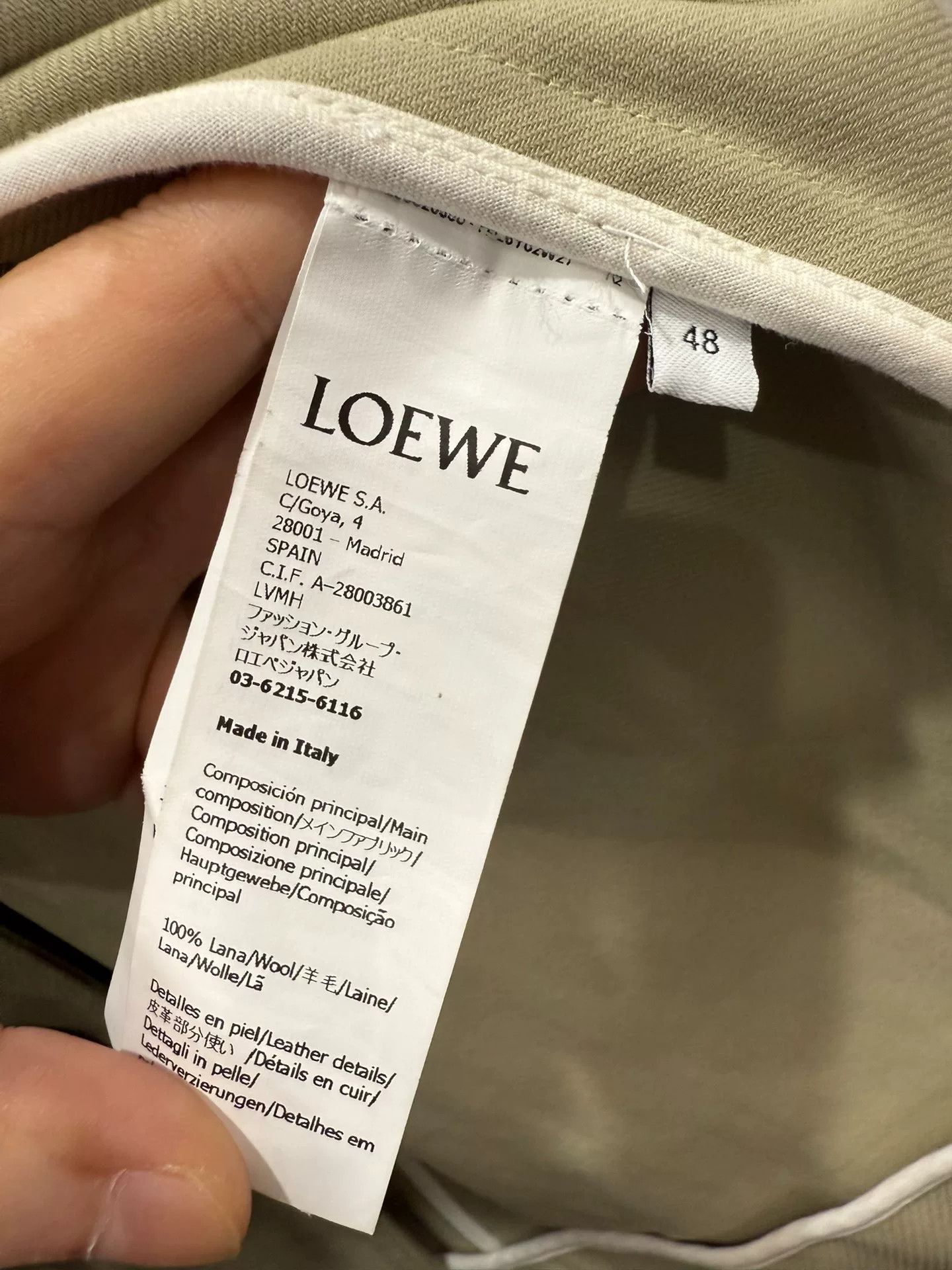 Loewe Loewe Beige Coat Size 48 Size US M / EU 48-50 / 2 - 3 Thumbnail