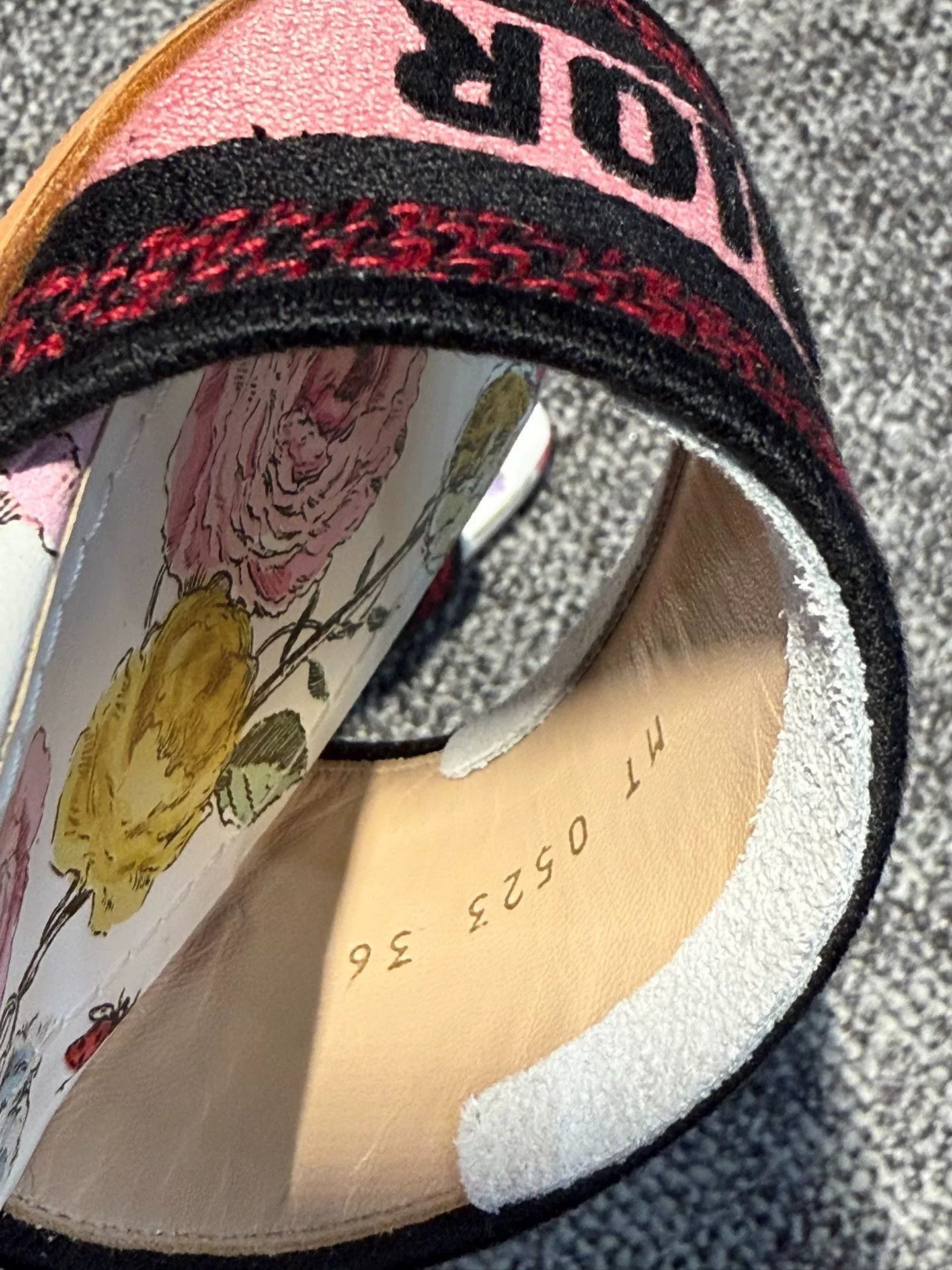 Dior Dior Floral Print High Heel Sandals Size US 5 / IT 35 - 6 Thumbnail