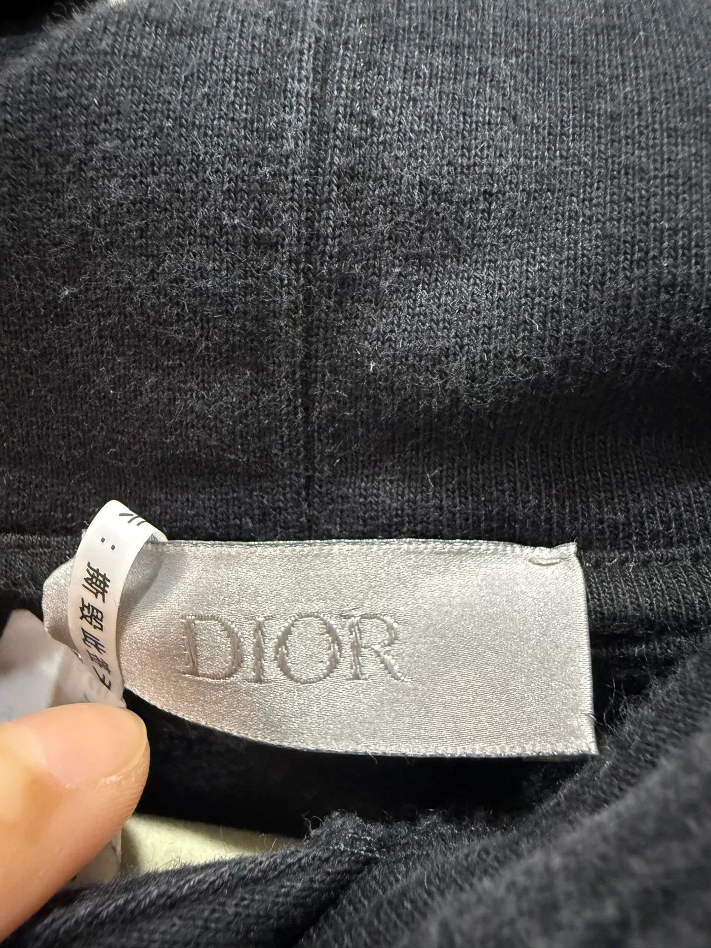Dior Dior Black Hoodie M Size Size US M / EU 48-50 / 2 - 2 Thumbnail