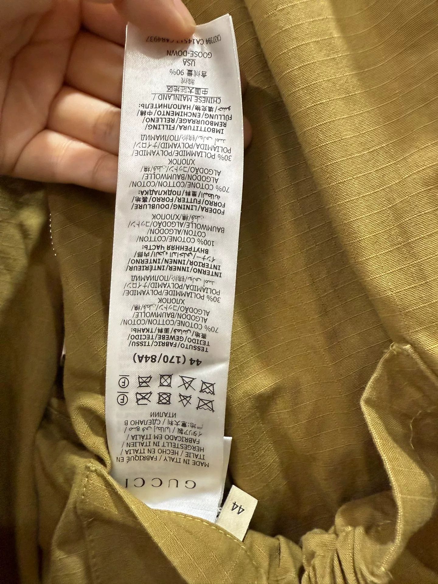 Gucci Gucci Size 44 Down Jacket Size US S / EU 44-46 / 1 - 3 Thumbnail