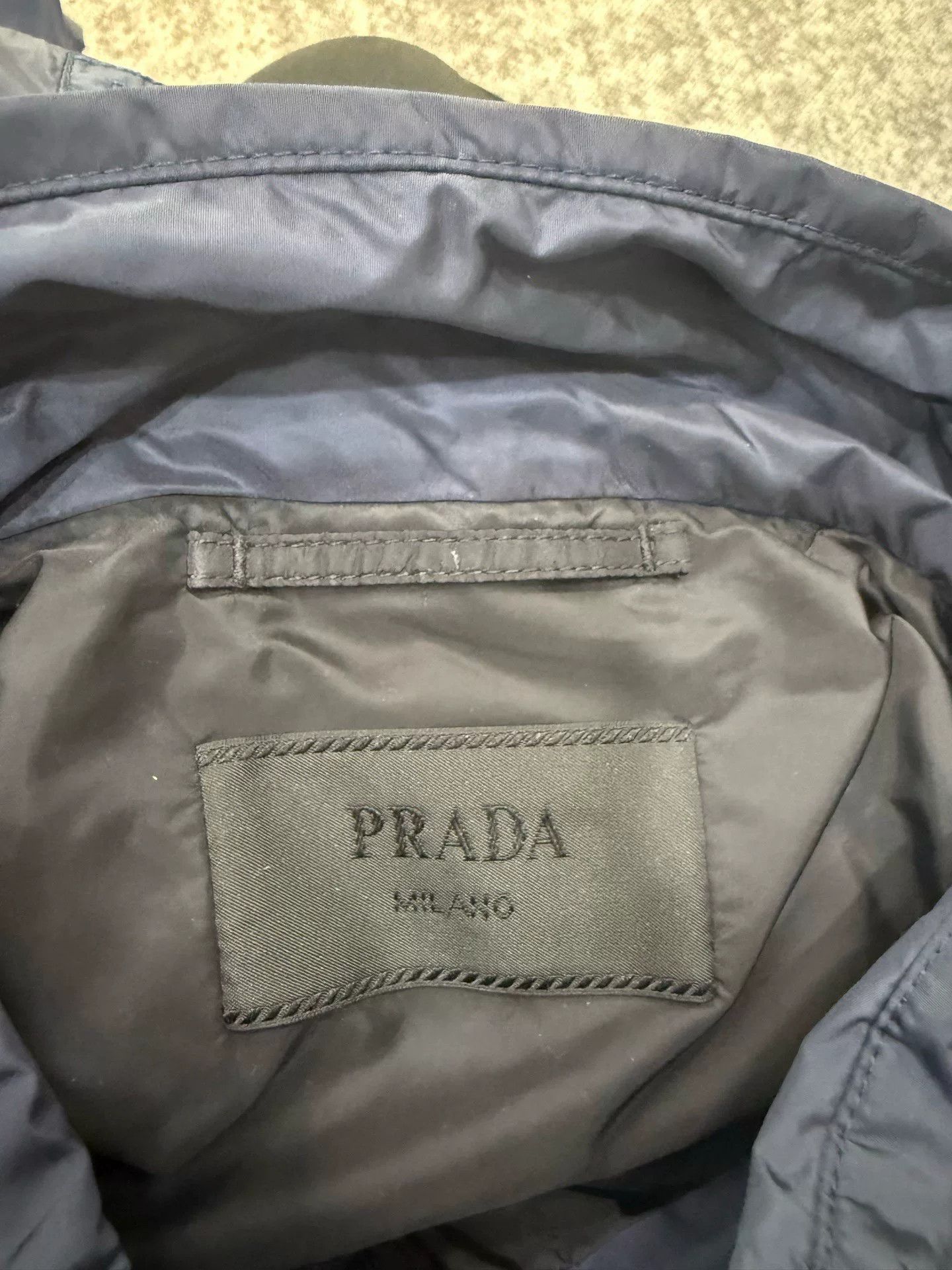 Prada Prada Dark Blue Triangle Logo Jacket Size US S / EU 44-46 / 1 - 4 Thumbnail