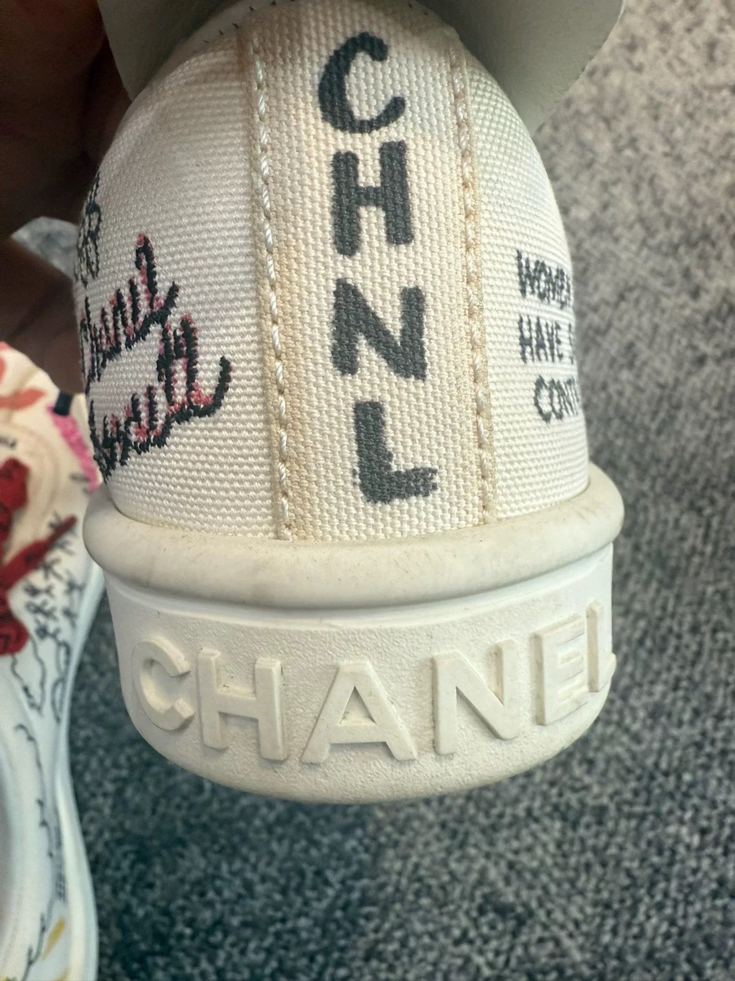 Chanel Chanel x Pharrell Graffiti Sneakers Size US 6.5 / IT 36.5 - 6 Thumbnail