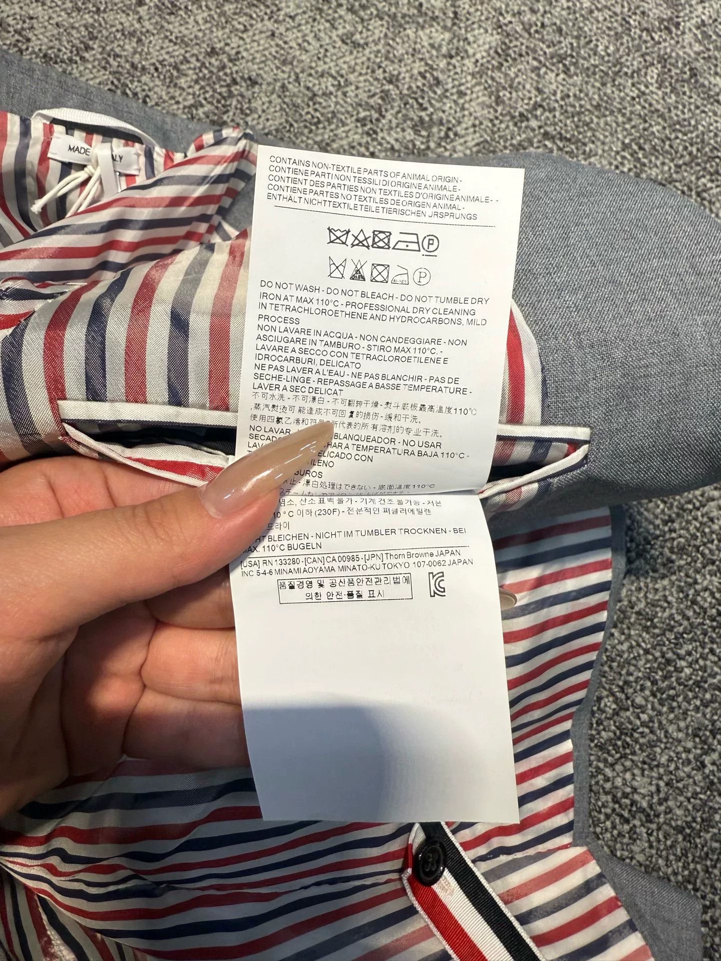 Thom Browne Thom Browne Size 40 Suit Jacket Size US XXS / EU 40 - 6 Thumbnail