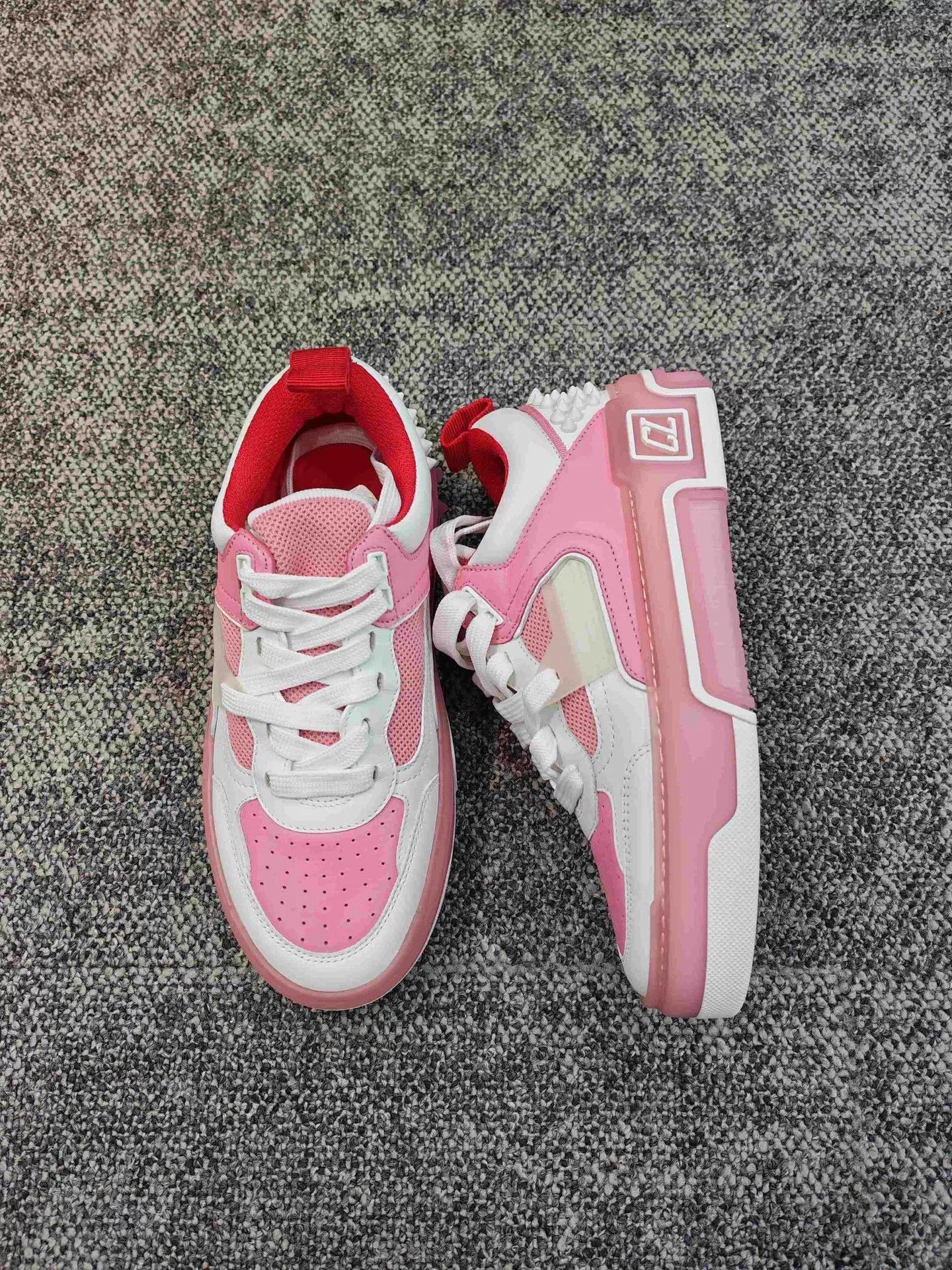 Christian Louboutin Christian Louboutin Red Sole Pink Sneakers Size US 5.5 / IT 35.5 - 4 Thumbnail