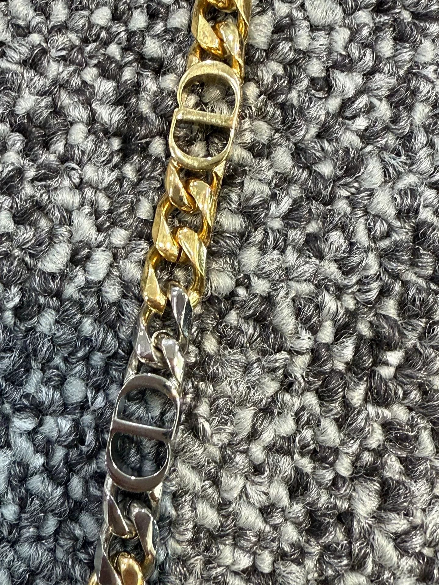 Dior Dior Gold Silver Color Necklace Size ONE SIZE - 3 Thumbnail