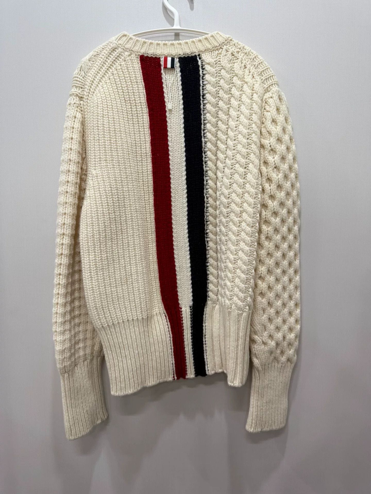 Thom Browne Thom Browne Beige Wool Sweater Size US S / EU 44-46 / 1 - 8 Thumbnail