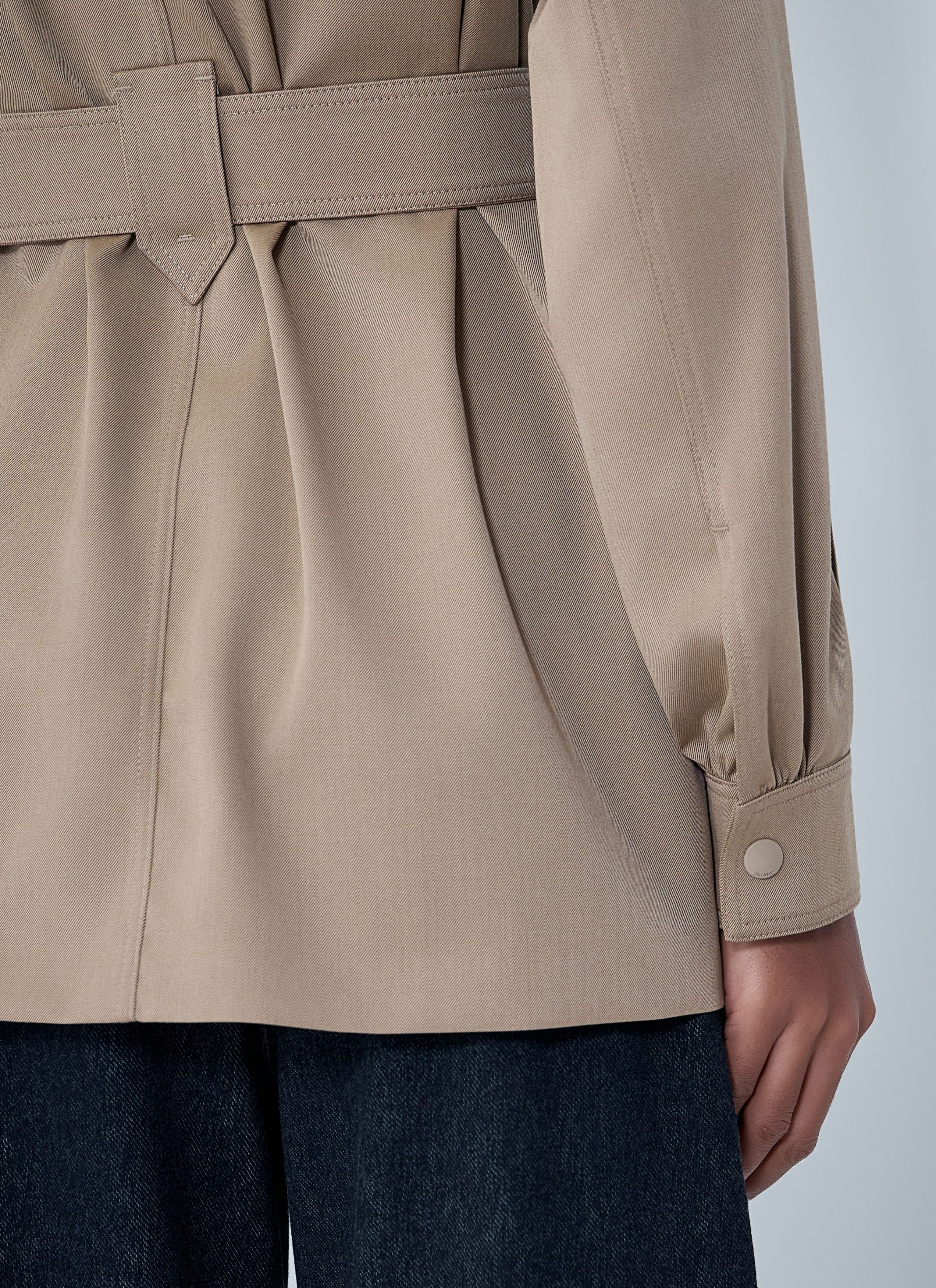 Max Mara Belted Button-Down Shirt Size M / US 6-8 / IT 42-44 - 6 Thumbnail